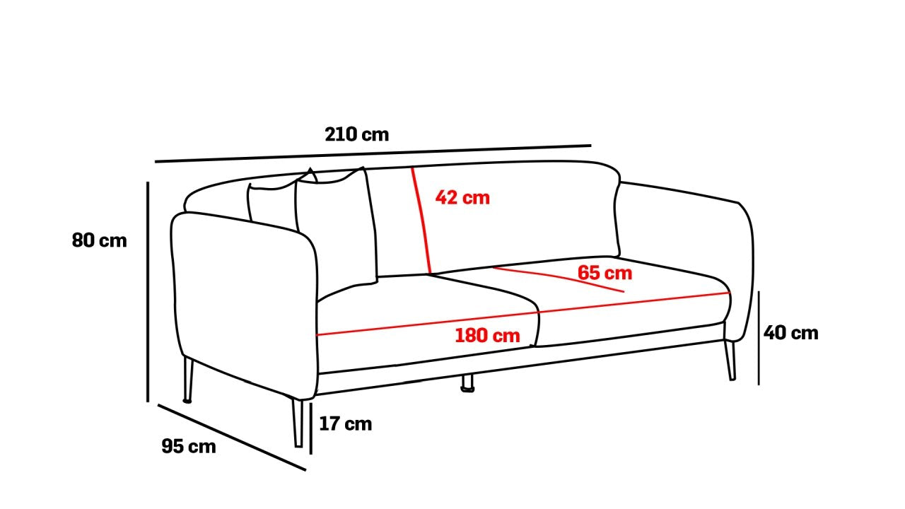 Simena - Beige in Beige Gold präsentiert im Onlineshop von KAQTU Design AG. Bettsofa ist von Atelier Del Sofa