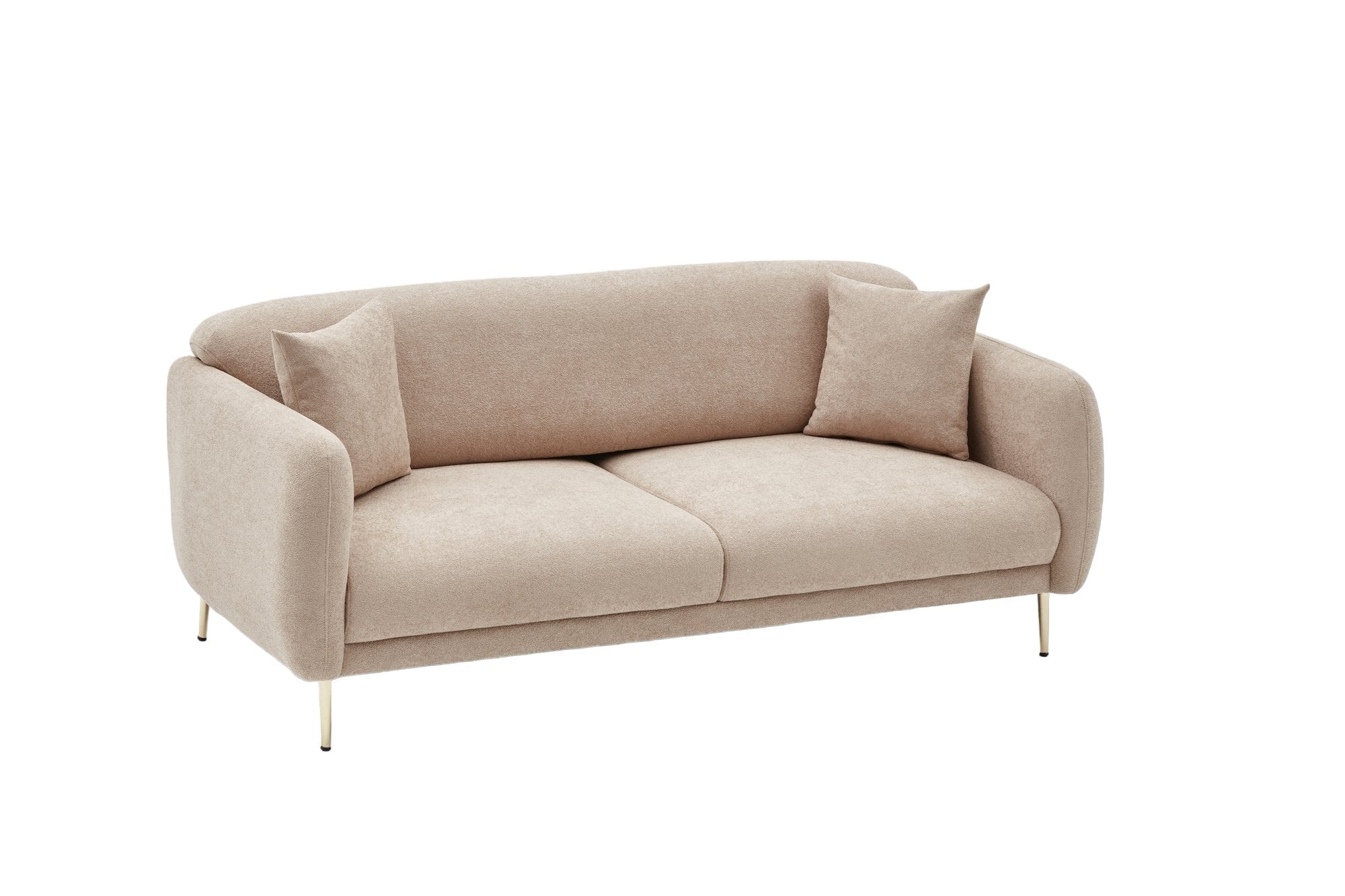 Simena - Beige in Beige Gold präsentiert im Onlineshop von KAQTU Design AG. Bettsofa ist von Atelier Del Sofa