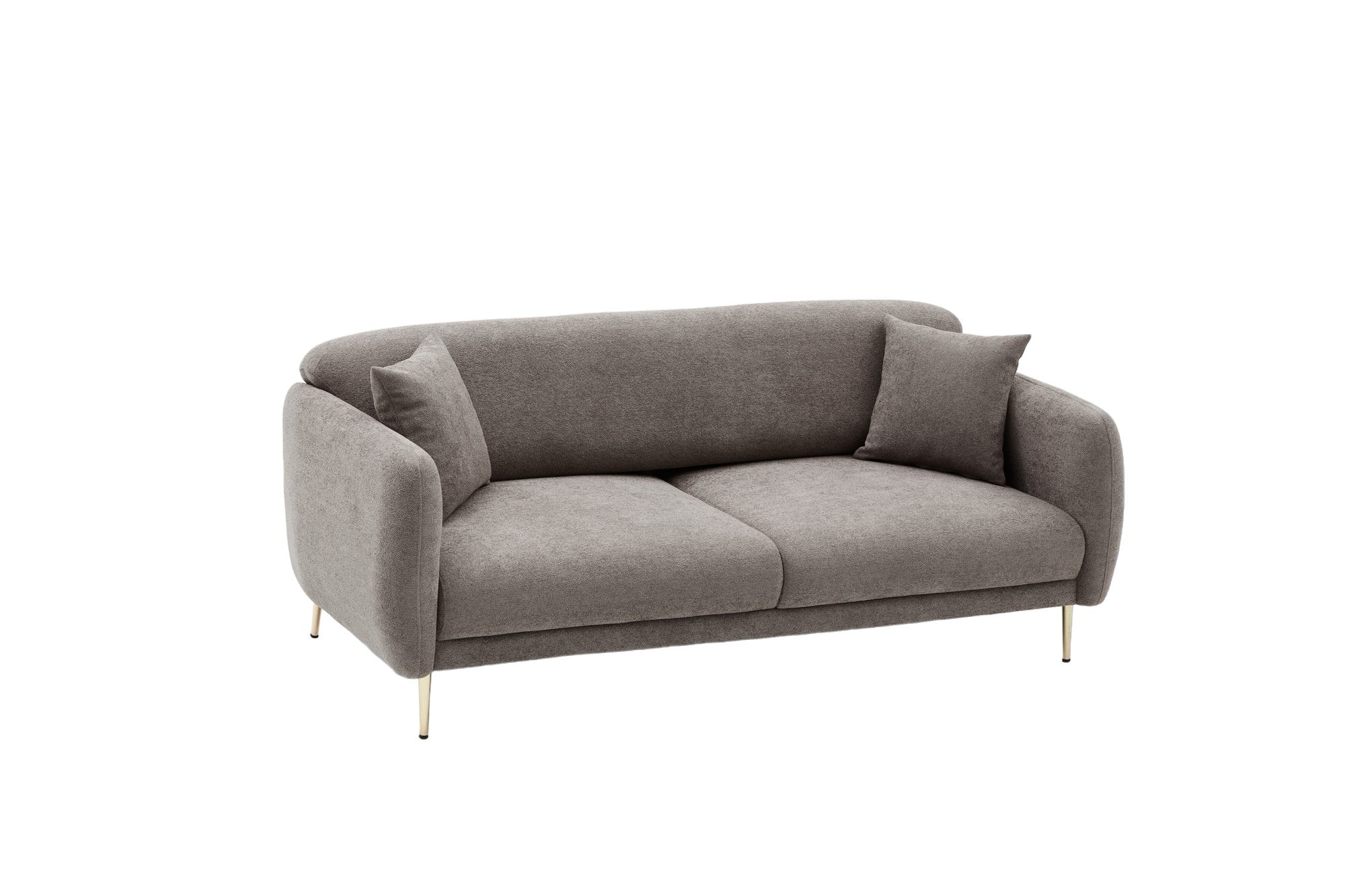 Simena - Grey in Grau Gold präsentiert im Onlineshop von KAQTU Design AG. Bettsofa ist von Atelier Del Sofa