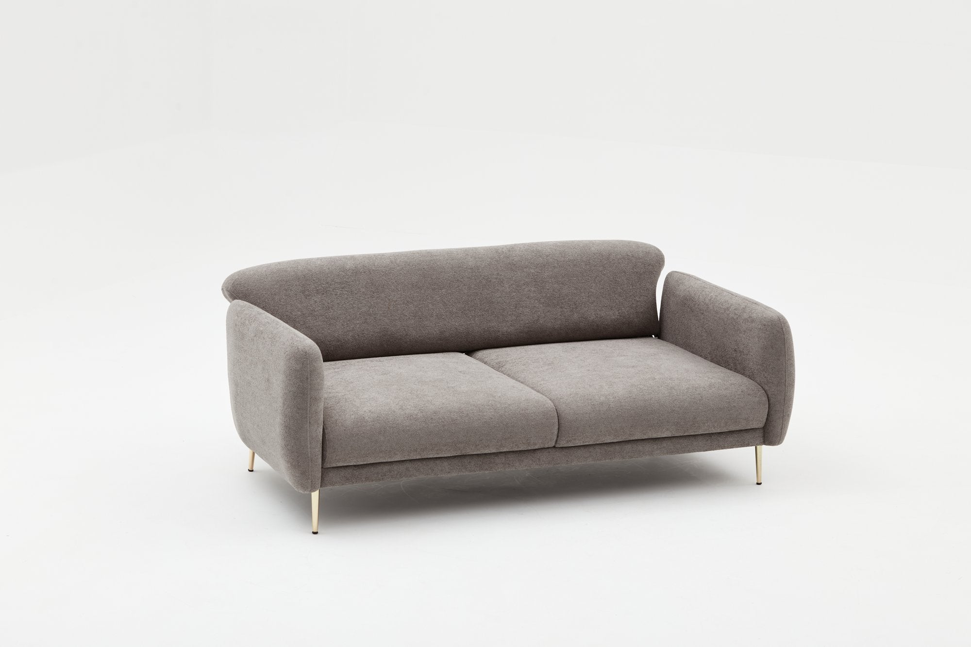 Simena - Grey in Grau Gold präsentiert im Onlineshop von KAQTU Design AG. Bettsofa ist von Atelier Del Sofa