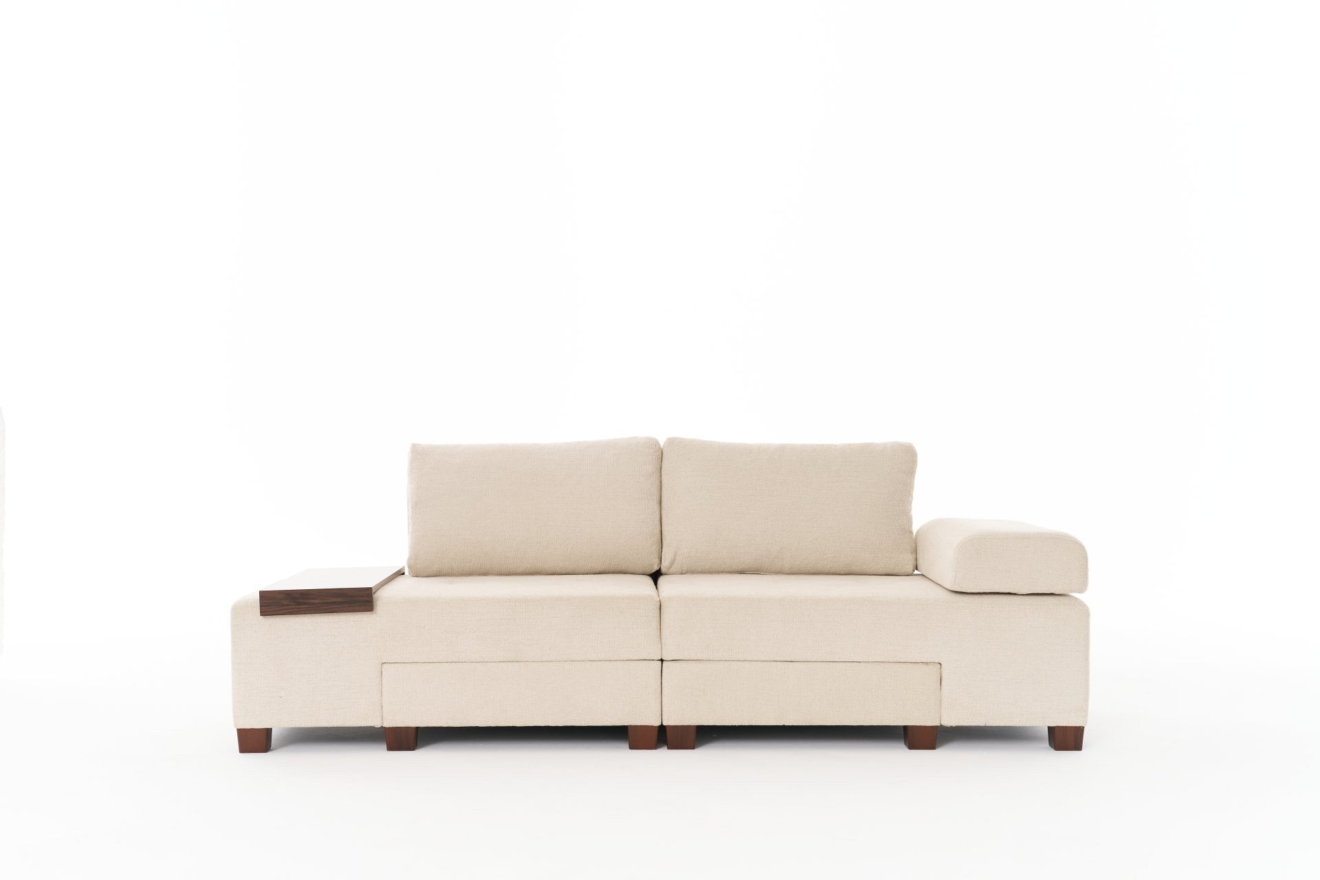 Perenna Chenille - Cream in Sahne präsentiert im Onlineshop von KAQTU Design AG. Bettsofa ist von Atelier Del Sofa