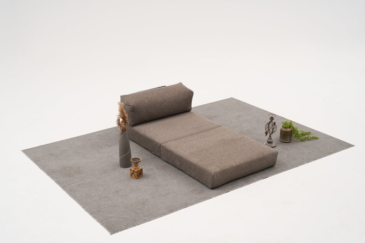 Grauer Sessel Comfort 1-Sitzer Sofa von Atelier Del Sofa aus 100% Chenille-Stoff, kompakte Form mit gepolsterter Sitz- und Rückenfläche.