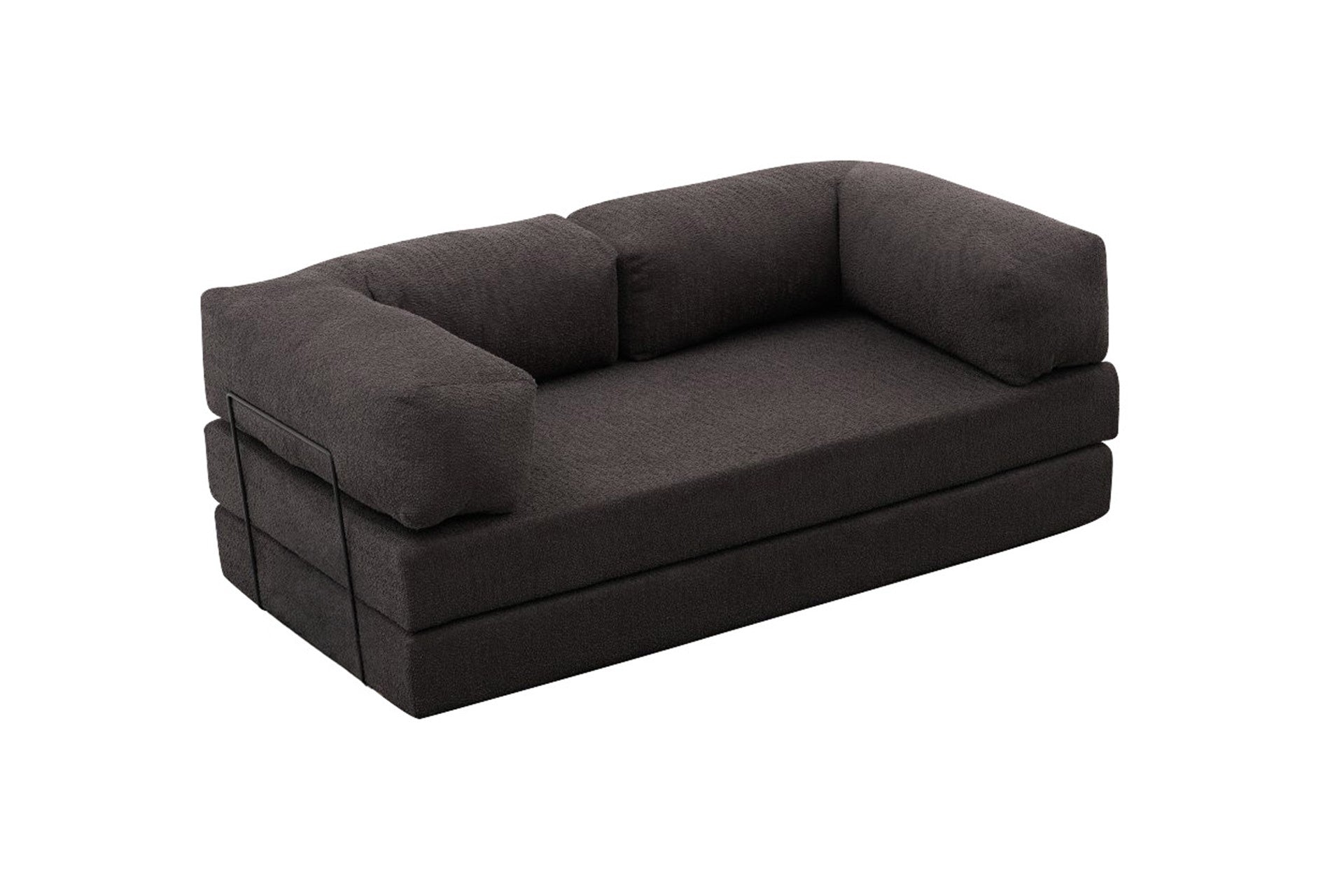 Comfort - Anthracite v2 in Anthrazit präsentiert im Onlineshop von KAQTU Design AG. 3er Sofa ist von Atelier Del Sofa