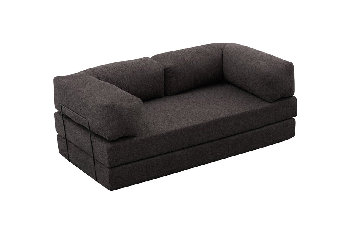Comfort 3er Sofa - Anthrazit in Anthrazit präsentiert im Onlineshop von KAQTU Design AG. 3er Sofa ist von Atelier Del Sofa