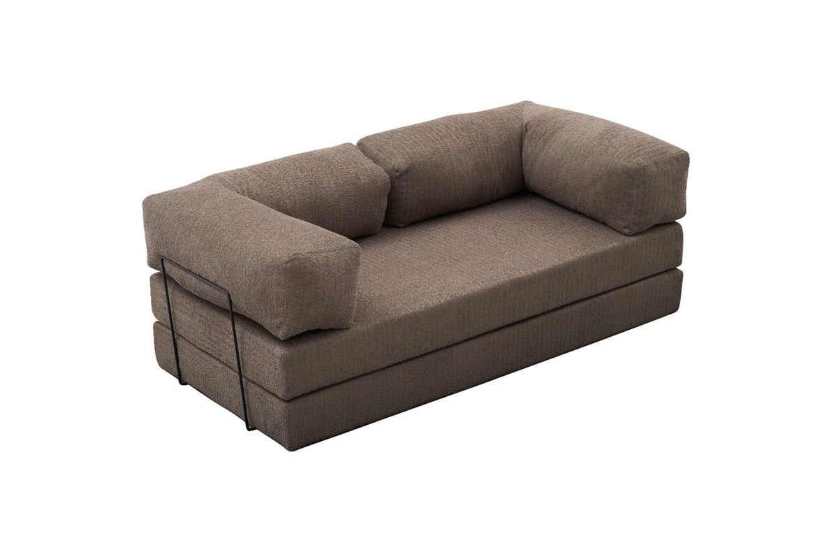 Comfort 3er Sofa - Grau in Grau präsentiert im Onlineshop von KAQTU Design AG. 3er Sofa ist von Atelier Del Sofa