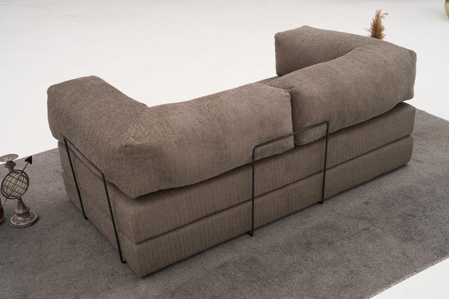 Comfort - Grey v2 in Grau präsentiert im Onlineshop von KAQTU Design AG. 3er Sofa ist von Atelier Del Sofa