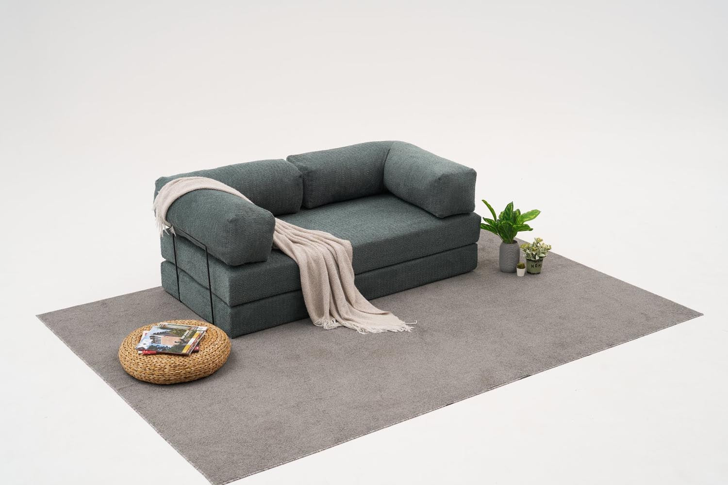 Comfort - Green in Grün präsentiert im Onlineshop von KAQTU Design AG. 3er Sofa ist von Atelier Del Sofa