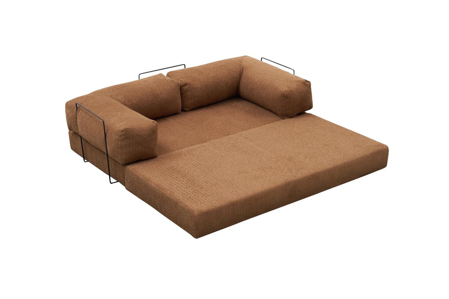 Comfort - Brown v2 in Braun präsentiert im Onlineshop von KAQTU Design AG. 3er Sofa ist von Atelier Del Sofa