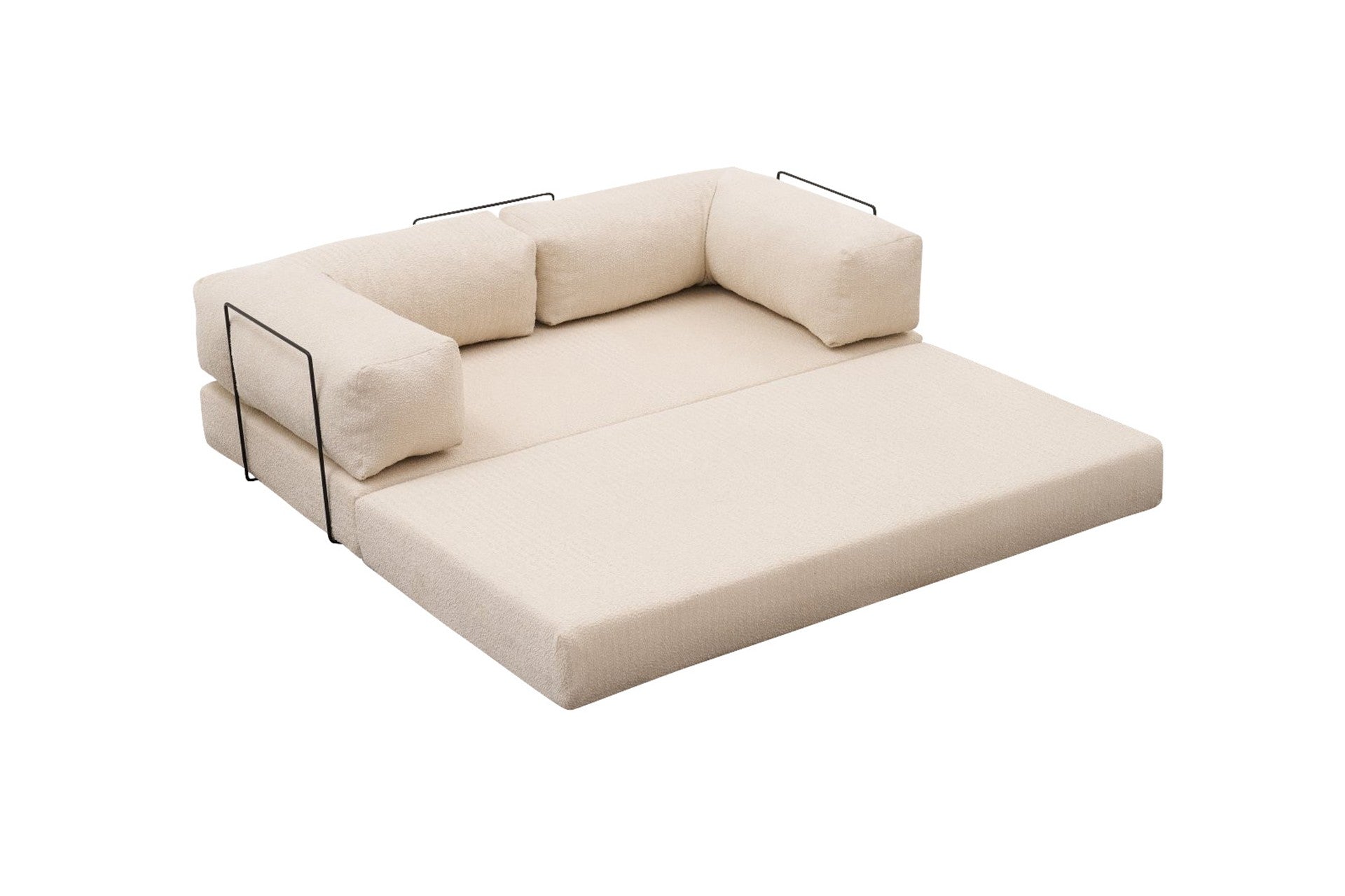 Comfort - Cream v2 in Sahne präsentiert im Onlineshop von KAQTU Design AG. 3er Sofa ist von Atelier Del Sofa