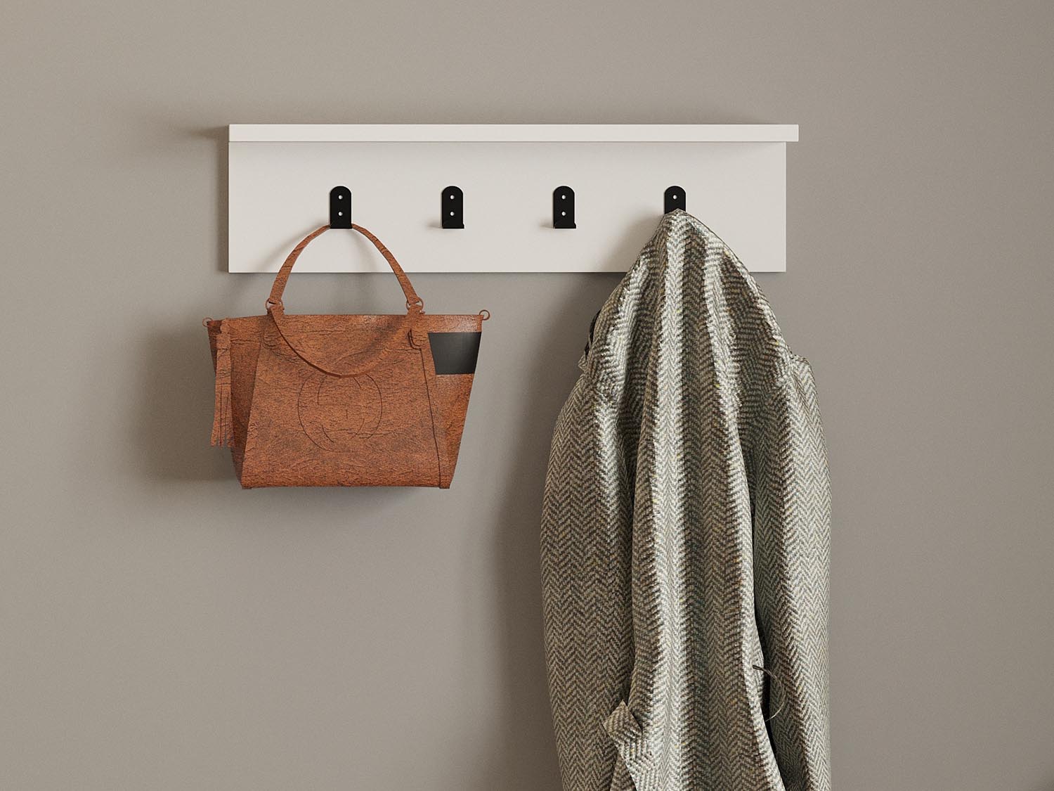 Ayla - White in Weiss präsentiert im Onlineshop von KAQTU Design AG. Wandregal ist von Hanah Home