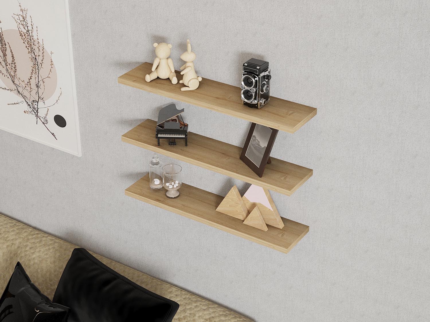 Boss - Sapphire in Saphir präsentiert im Onlineshop von KAQTU Design AG. Wandregal ist von Hanah Home