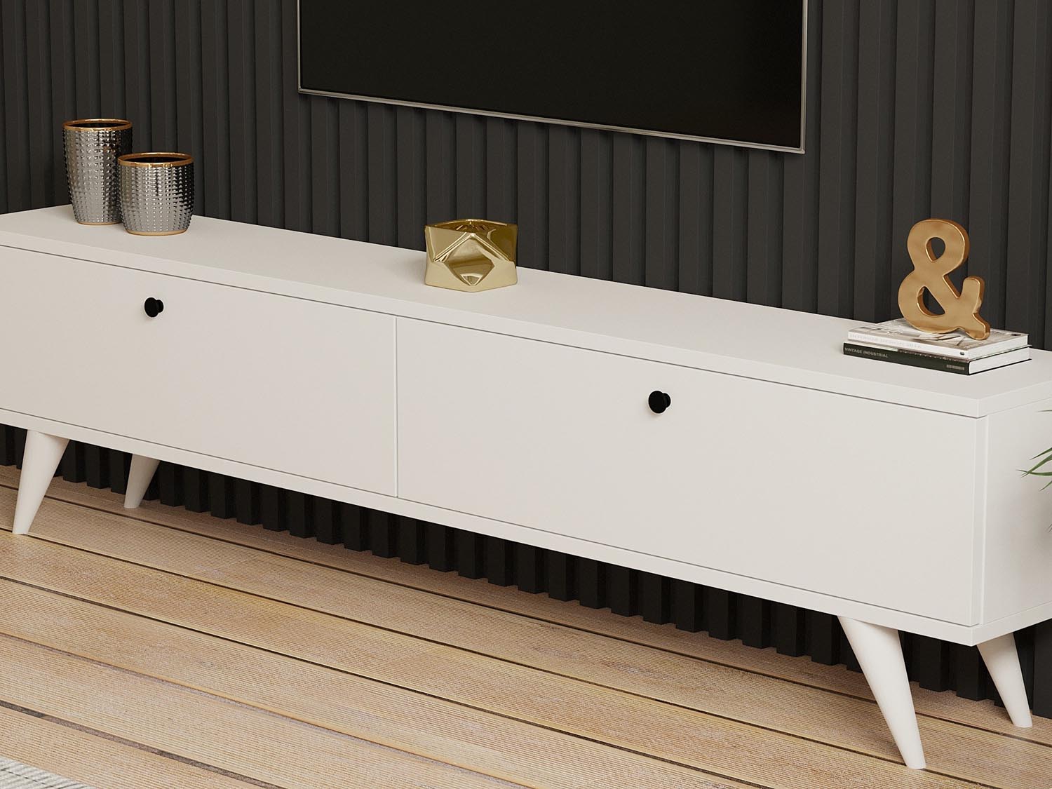 Paris - White in Weiss präsentiert im Onlineshop von KAQTU Design AG. Sideboard ist von Hanah Home