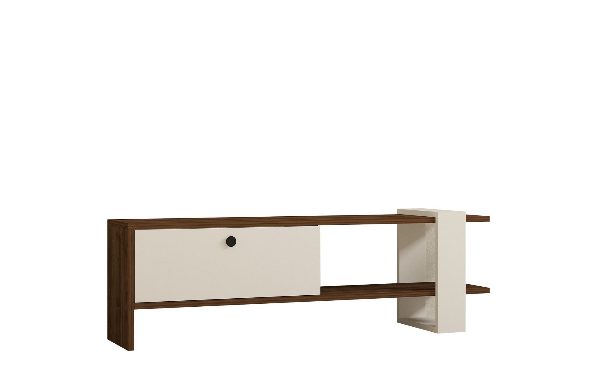 Gaye - Walnut, White in Walnuss Weiss präsentiert im Onlineshop von KAQTU Design AG. Sideboard ist von Hanah Home