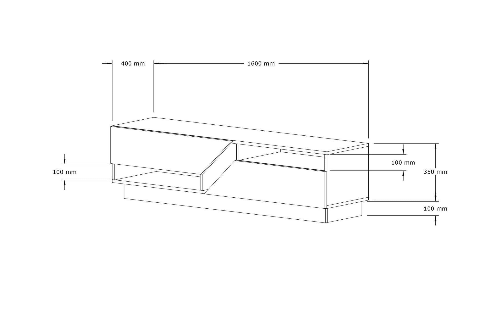 Yaprak in Saphir
 Anthrazit präsentiert im Onlineshop von KAQTU Design AG. Sideboard ist von Hanah Home