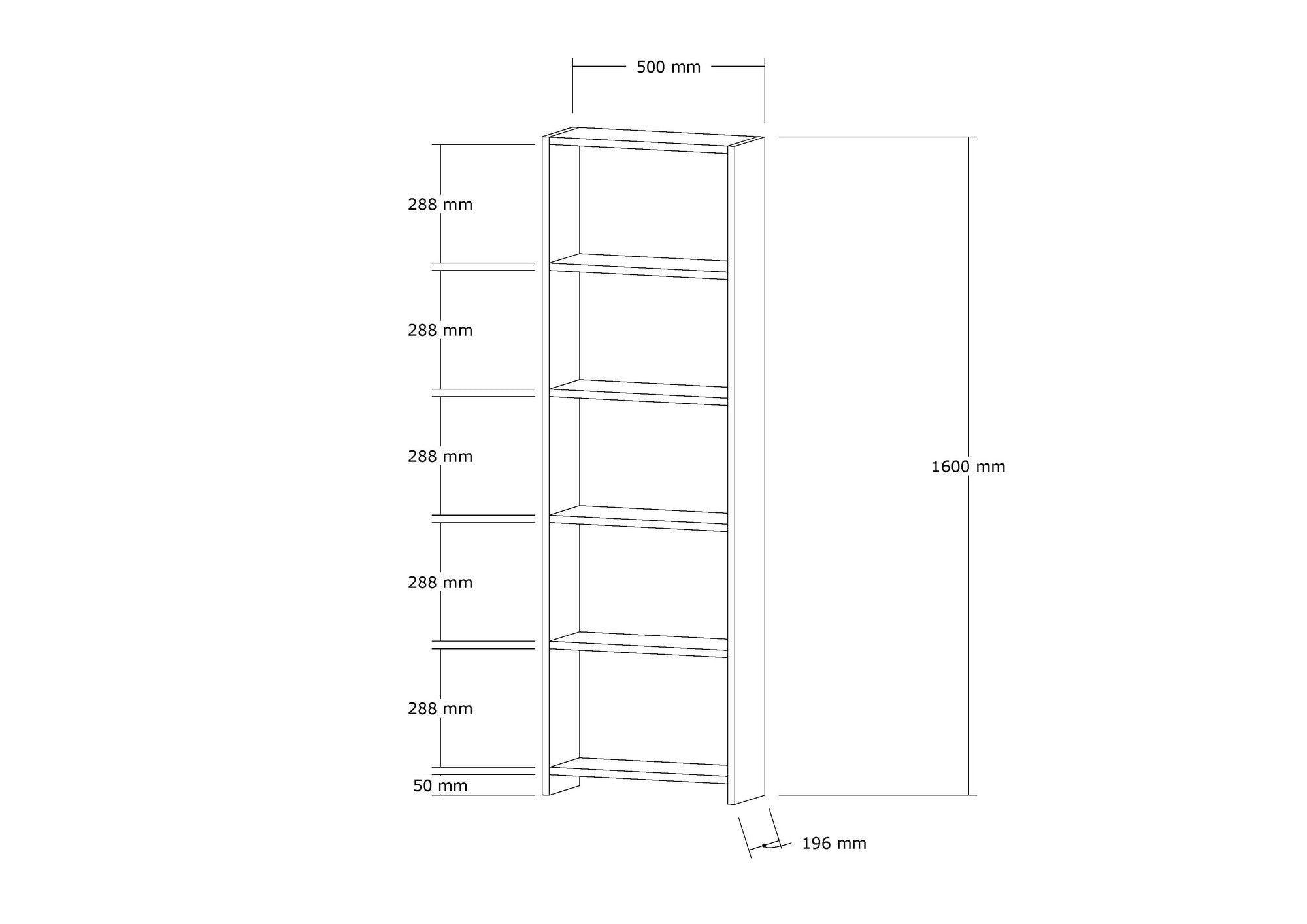 New - White in Weiss präsentiert im Onlineshop von KAQTU Design AG. Bücherregal ist von Hanah Home