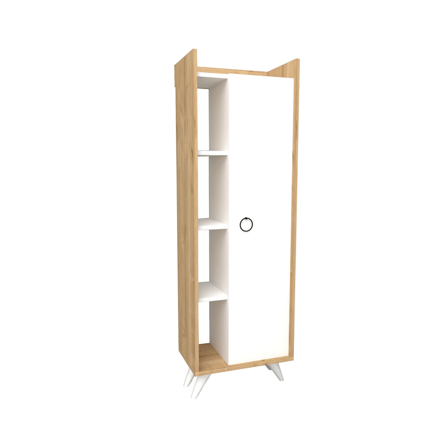 Ilgım in Eiche Weiss präsentiert im Onlineshop von KAQTU Design AG. Cabinet ist von Hanah Home