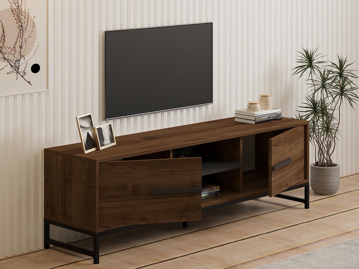 Mono - Walnut in Walnuss präsentiert im Onlineshop von KAQTU Design AG. Sideboard ist von Hanah Home