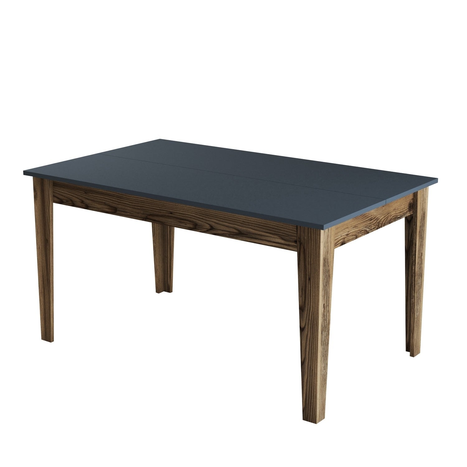Milan 513 - Walnut, Anthracite in Walnuss
 Anthrazit präsentiert im Onlineshop von KAQTU Design AG. Esstisch ist von Hanah Home