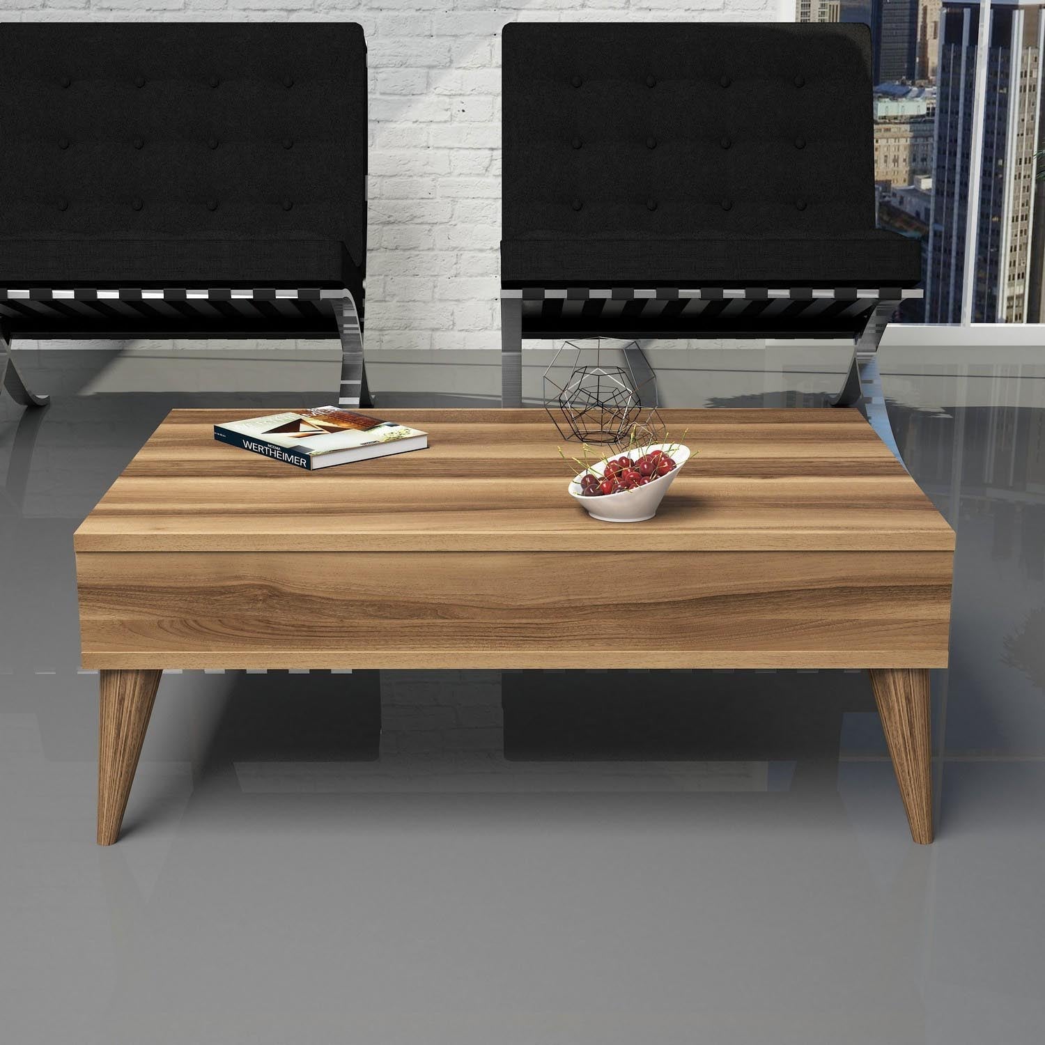 Best - Walnut in Walnuss präsentiert im Onlineshop von KAQTU Design AG. Beistelltisch ist von Hanah Home