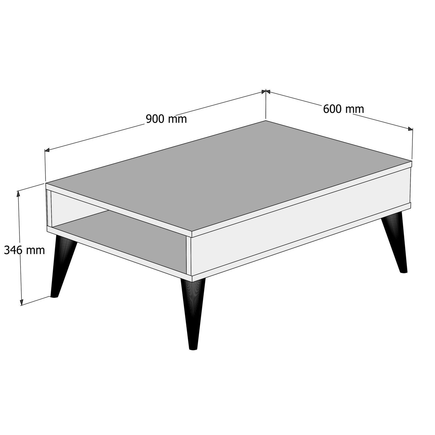 Best - Walnut in Walnuss präsentiert im Onlineshop von KAQTU Design AG. Beistelltisch ist von Hanah Home
