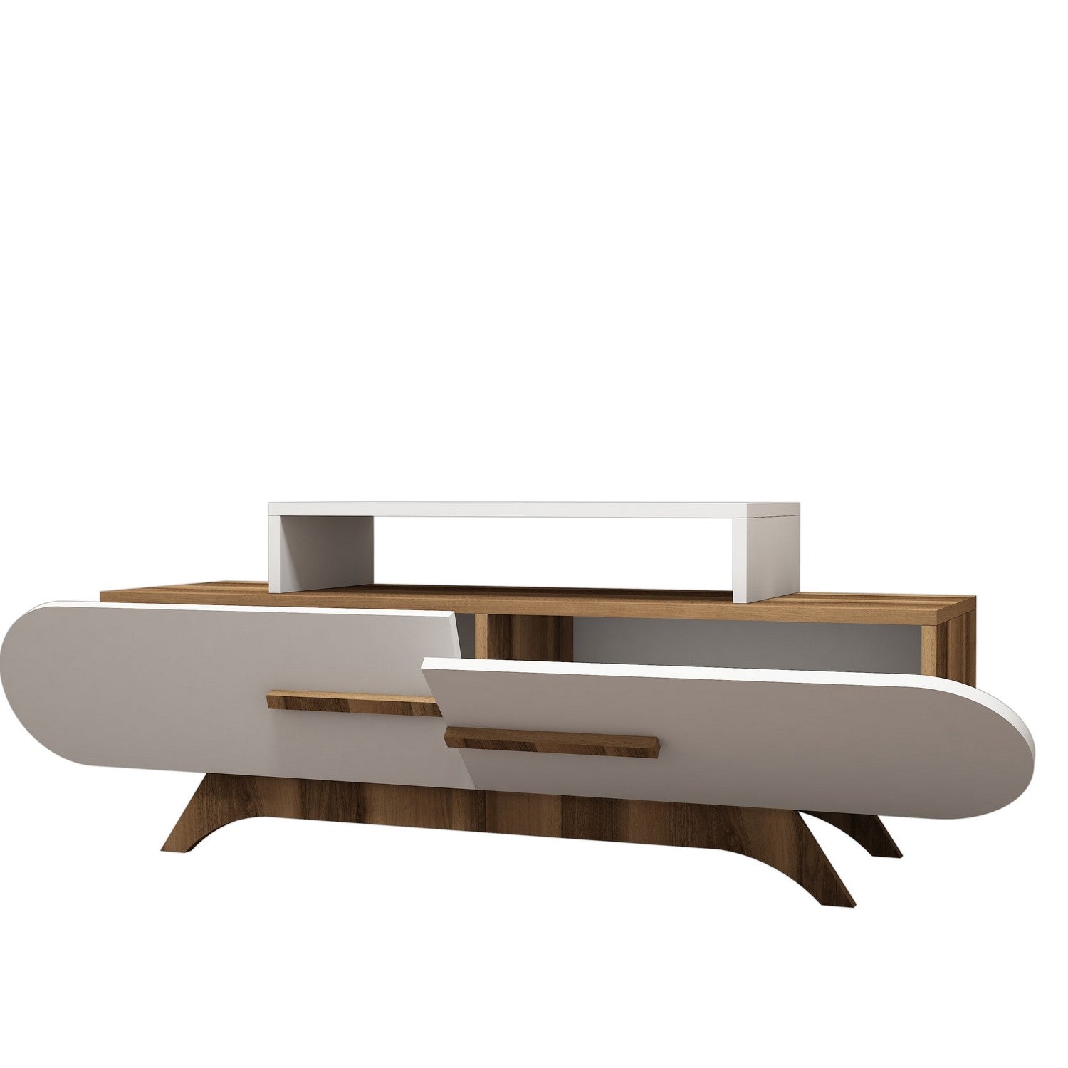 Rose - Walnut, White in Walnuss Weiss präsentiert im Onlineshop von KAQTU Design AG. Sideboard ist von Hanah Home
