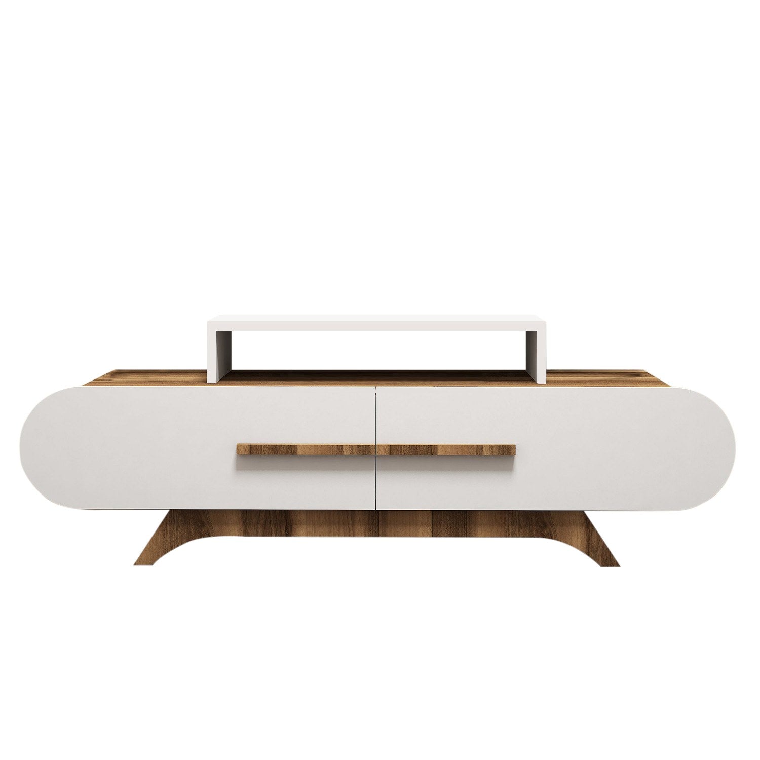 Rose - Walnut, White in Walnuss Weiss präsentiert im Onlineshop von KAQTU Design AG. Sideboard ist von Hanah Home