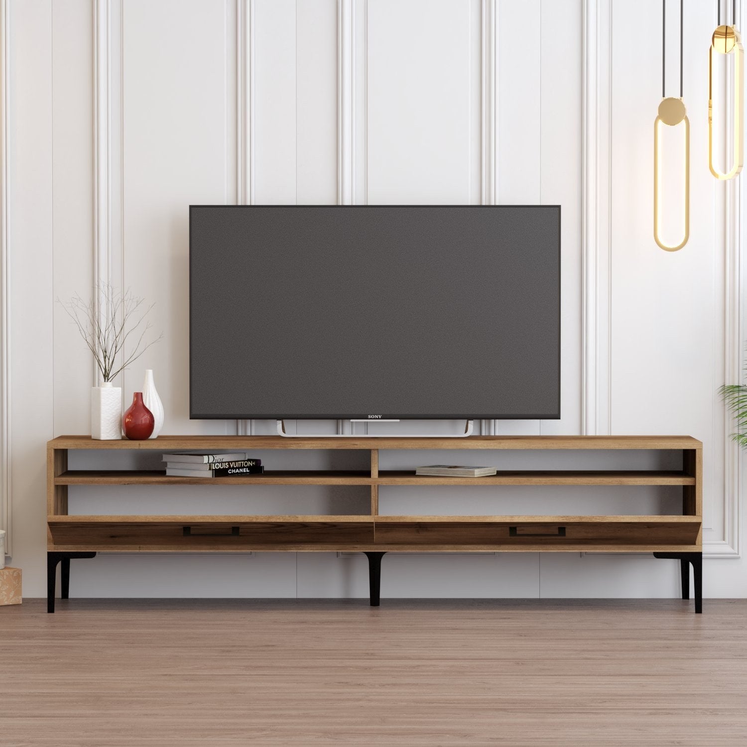 Istanbul 2 - Walnut in Walnuss präsentiert im Onlineshop von KAQTU Design AG. Sideboard ist von Hanah Home