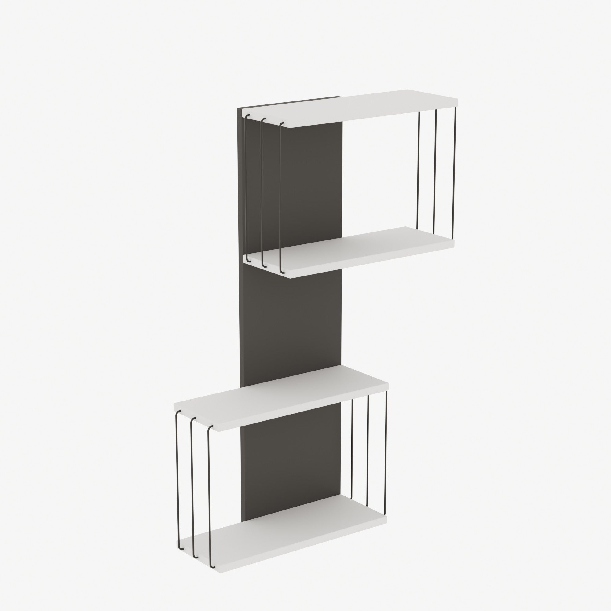 Destan - White in Weiss präsentiert im Onlineshop von KAQTU Design AG. Wandregal ist von Hanah Home