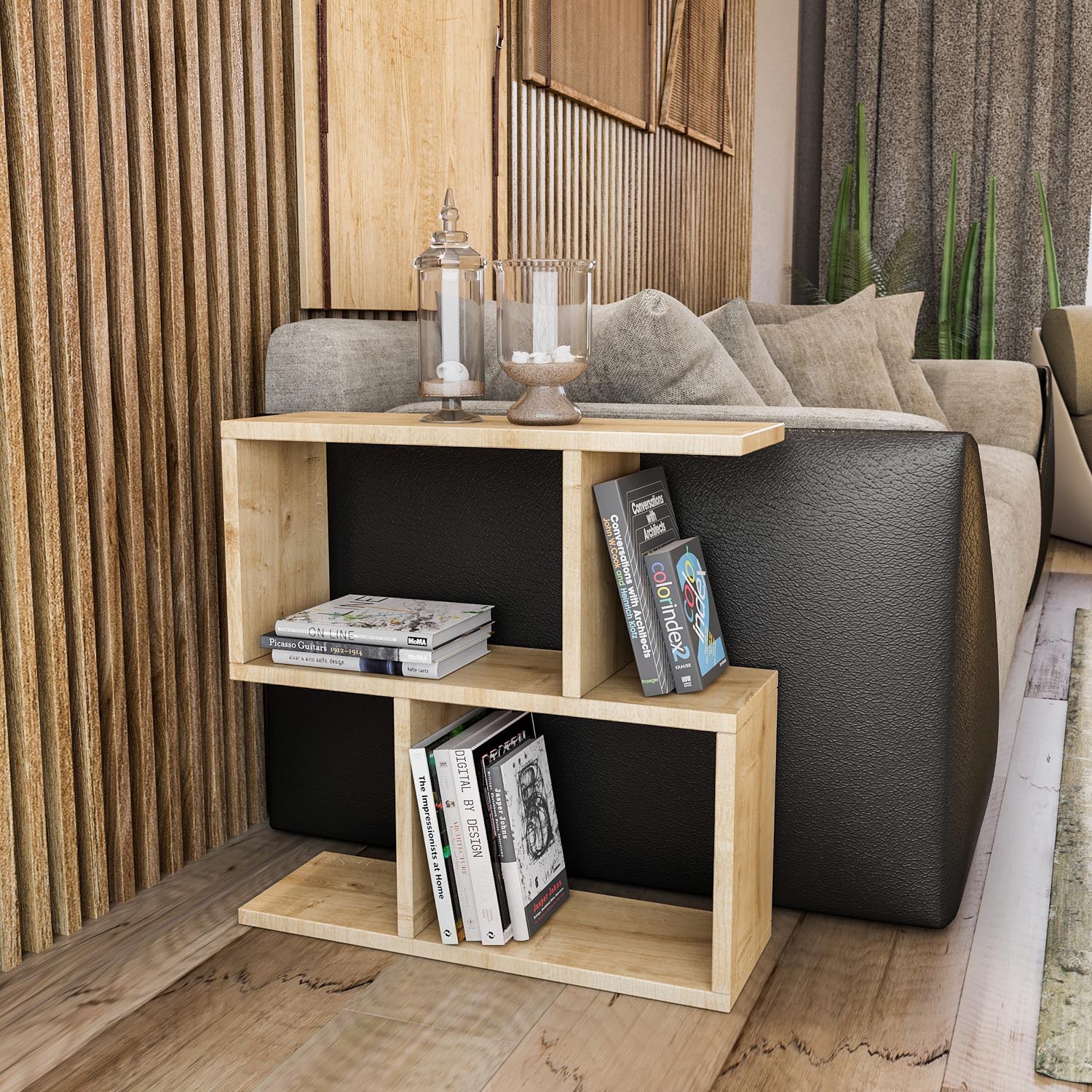 Life - Oak in Eiche präsentiert im Onlineshop von KAQTU Design AG. Beistelltisch ist von Hanah Home