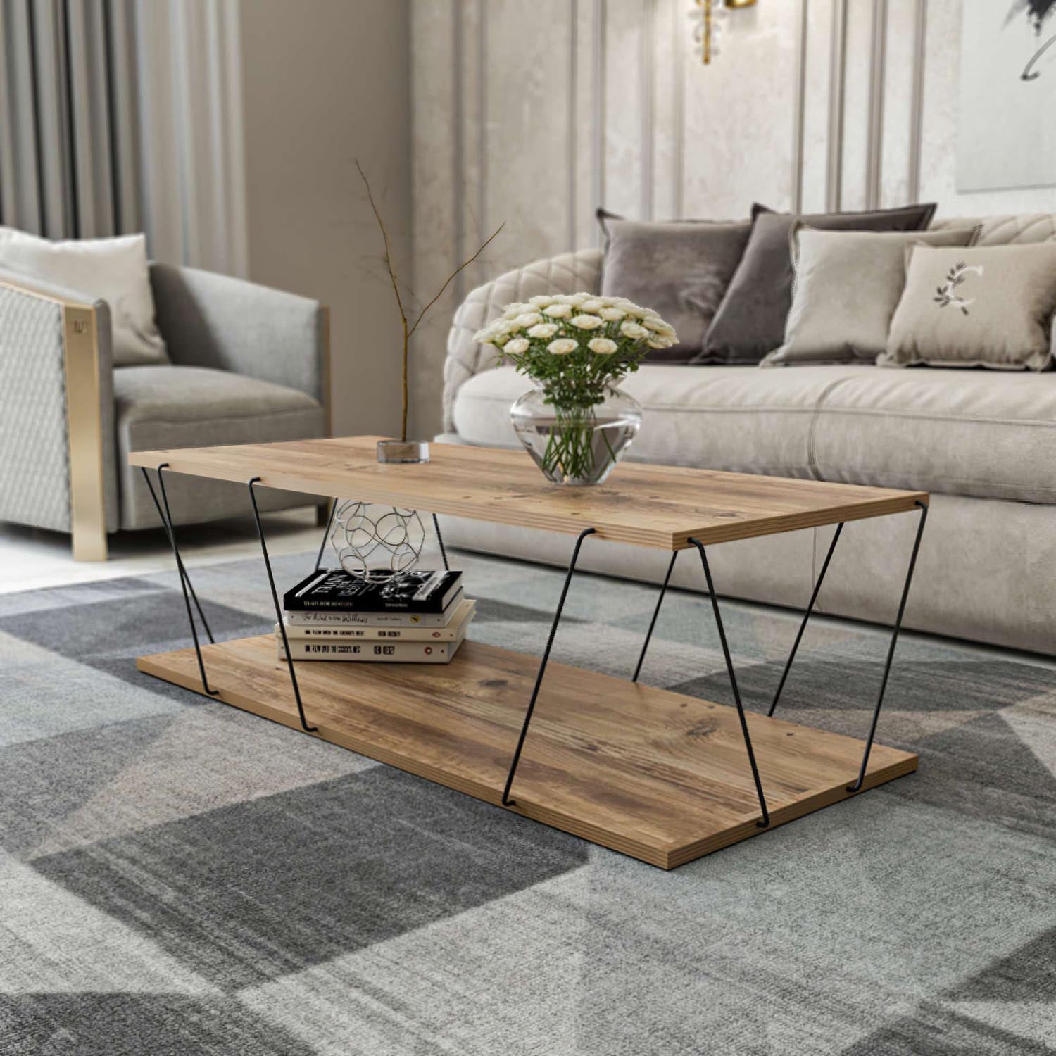 Labranda - Pine in Kiefer präsentiert im Onlineshop von KAQTU Design AG. Sideboard ist von Hanah Home