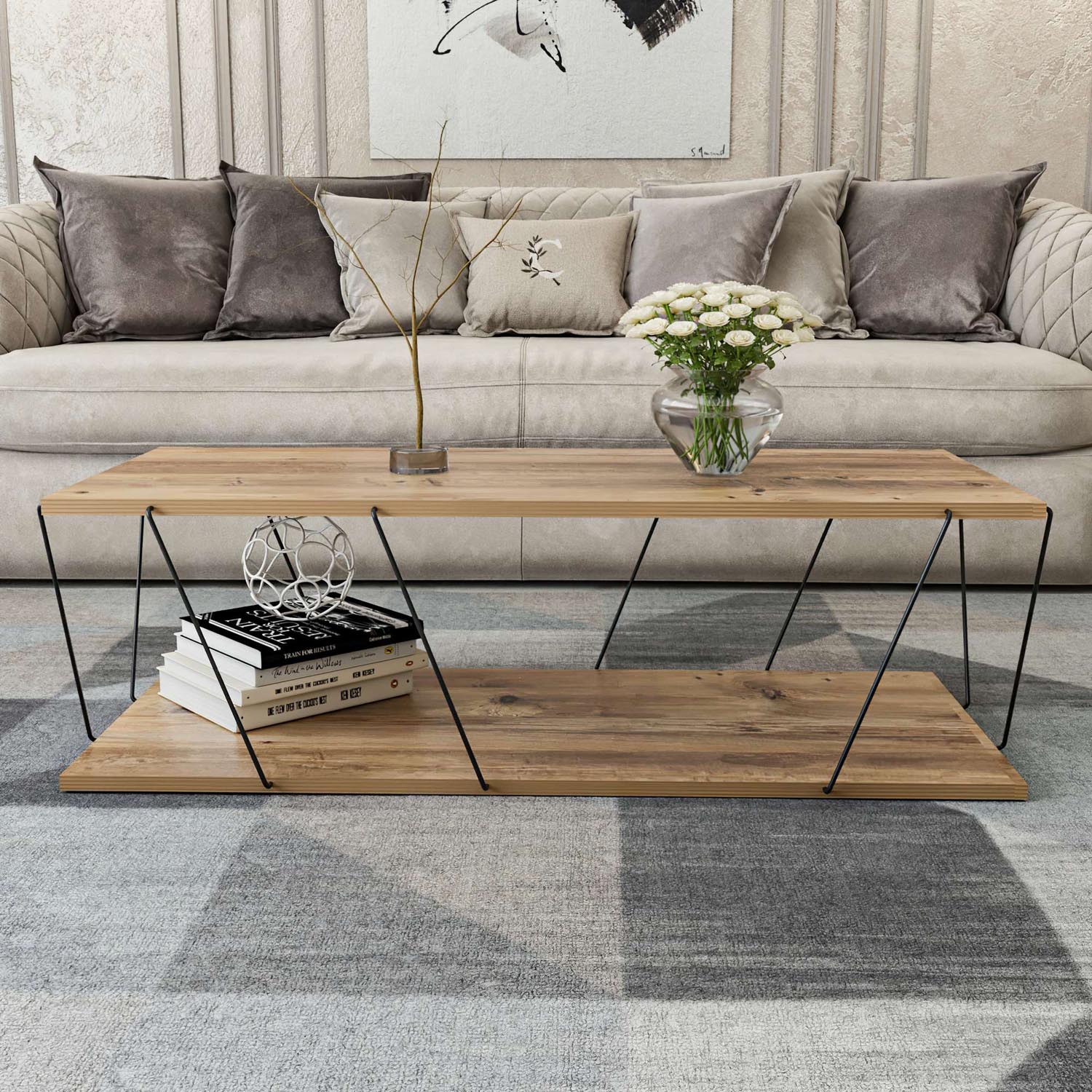 Labranda - Pine in Kiefer präsentiert im Onlineshop von KAQTU Design AG. Sideboard ist von Hanah Home
