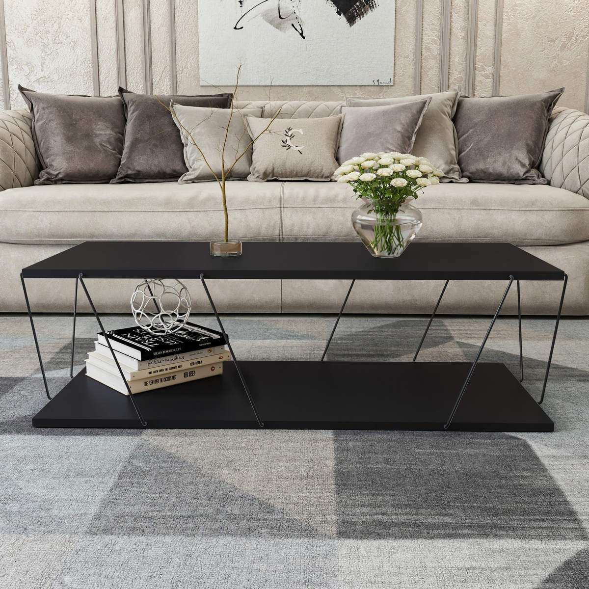 Labranda - Anthracite in Anthrazit präsentiert im Onlineshop von KAQTU Design AG. Sideboard ist von Hanah Home