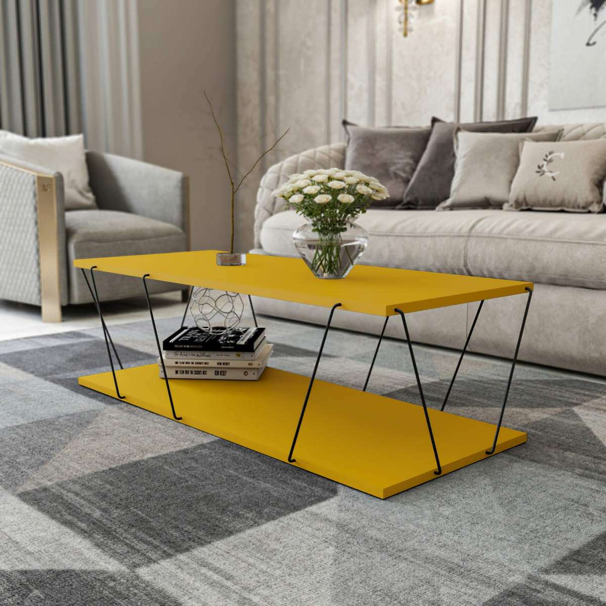 Labranda - Yellow in Gelb präsentiert im Onlineshop von KAQTU Design AG. Sideboard ist von Hanah Home