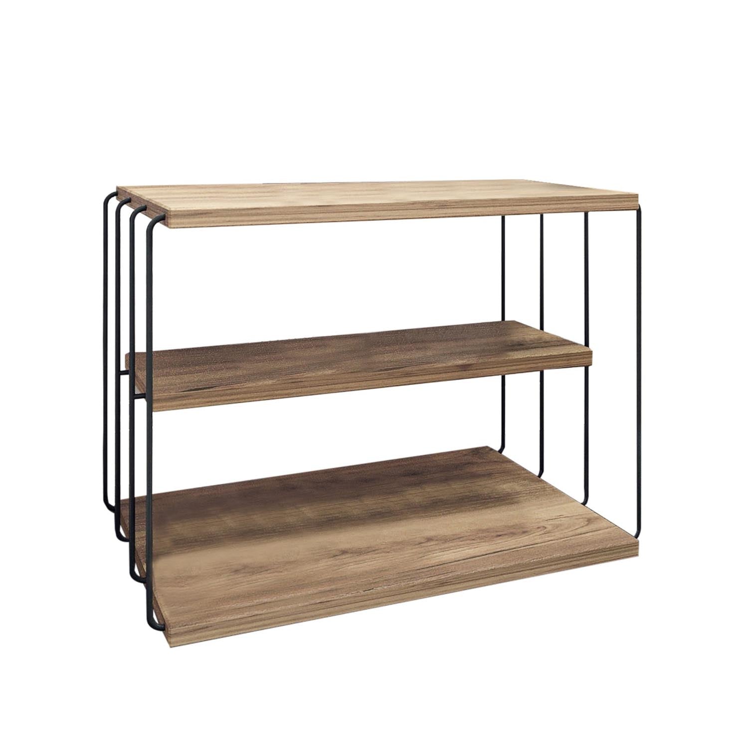Lifon - Atlantic Pine in Atlantische Kiefer Schwarz präsentiert im Onlineshop von KAQTU Design AG. Beistelltisch ist von Hanah Home