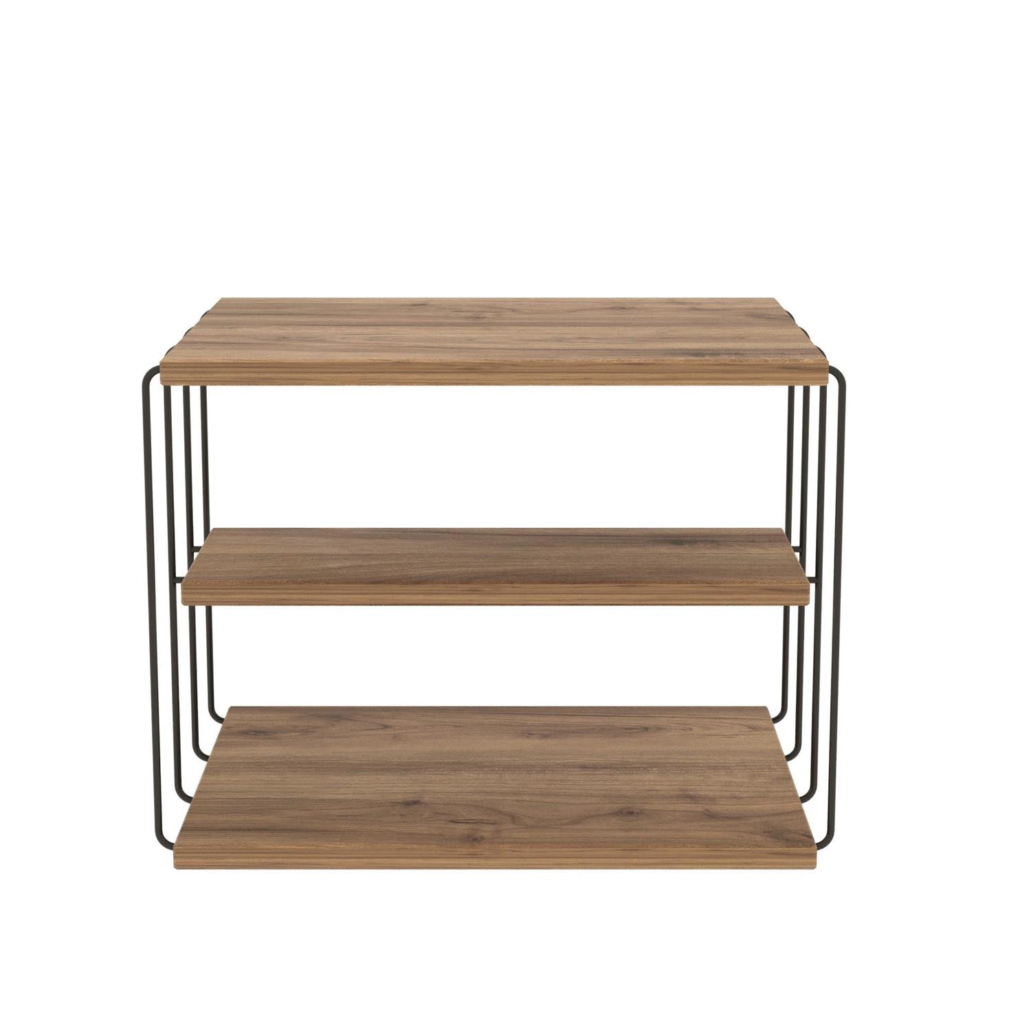 Lifon - Atlantic Pine in Atlantische Kiefer Schwarz präsentiert im Onlineshop von KAQTU Design AG. Beistelltisch ist von Hanah Home