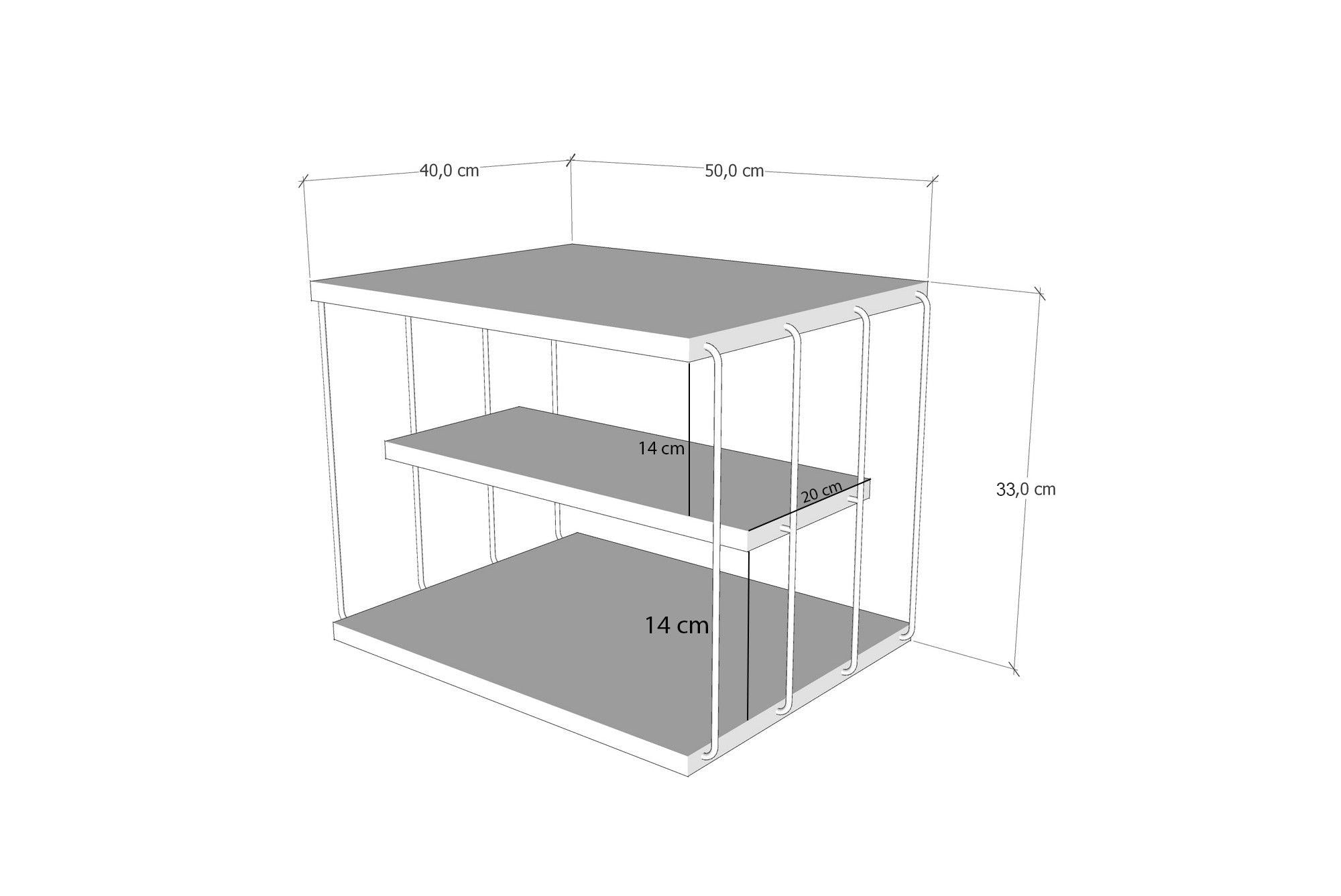 Lifon -White in Weiss Schwarz präsentiert im Onlineshop von KAQTU Design AG. Beistelltisch ist von Hanah Home