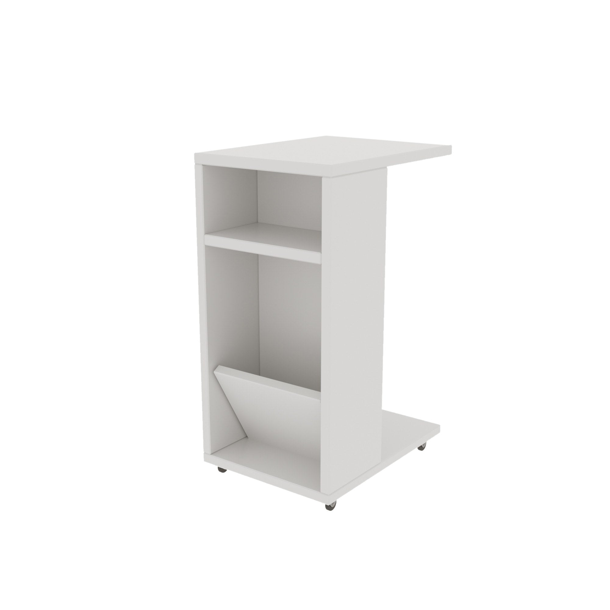 Filinta - White in Weiss präsentiert im Onlineshop von KAQTU Design AG. Beistelltisch ist von Hanah Home