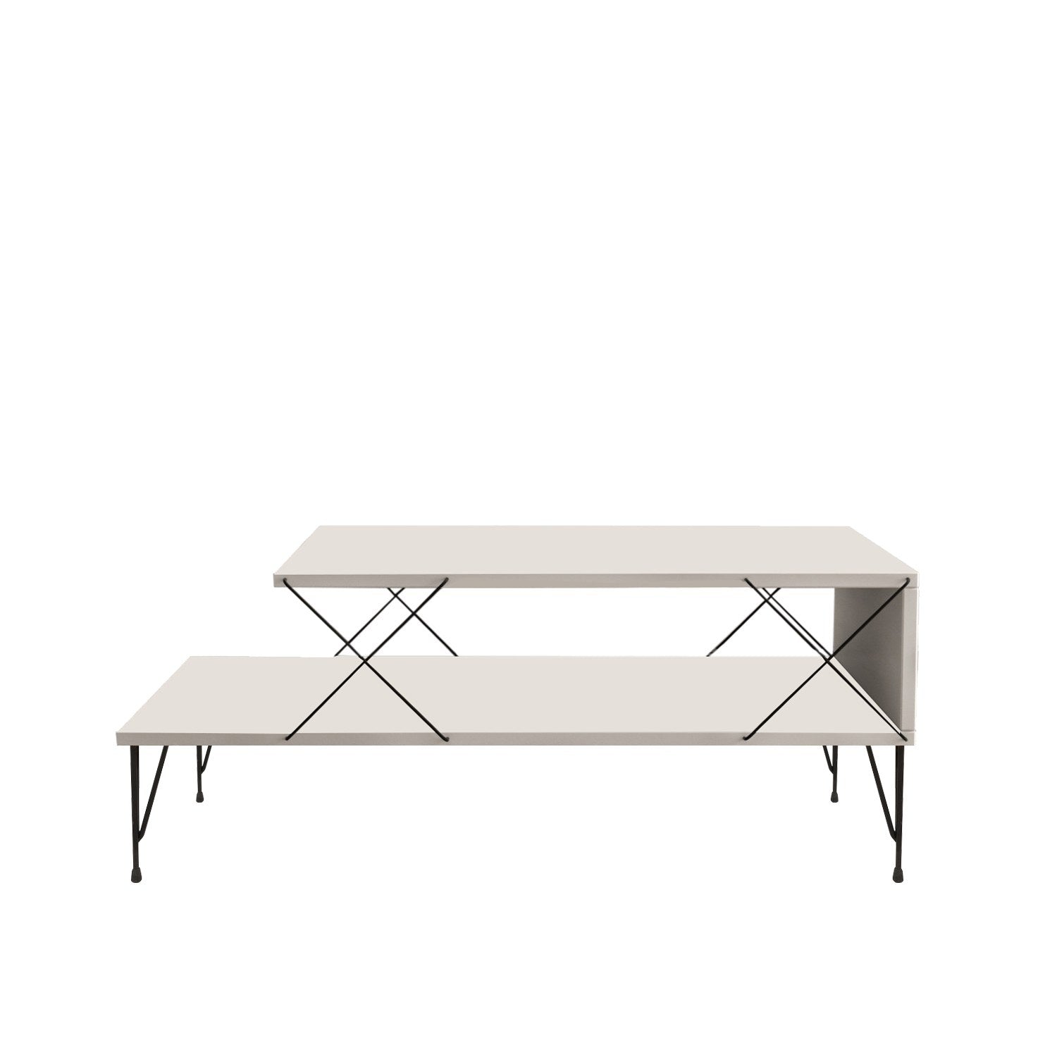 Loire - White in Weiss präsentiert im Onlineshop von KAQTU Design AG. Beistelltisch ist von Hanah Home