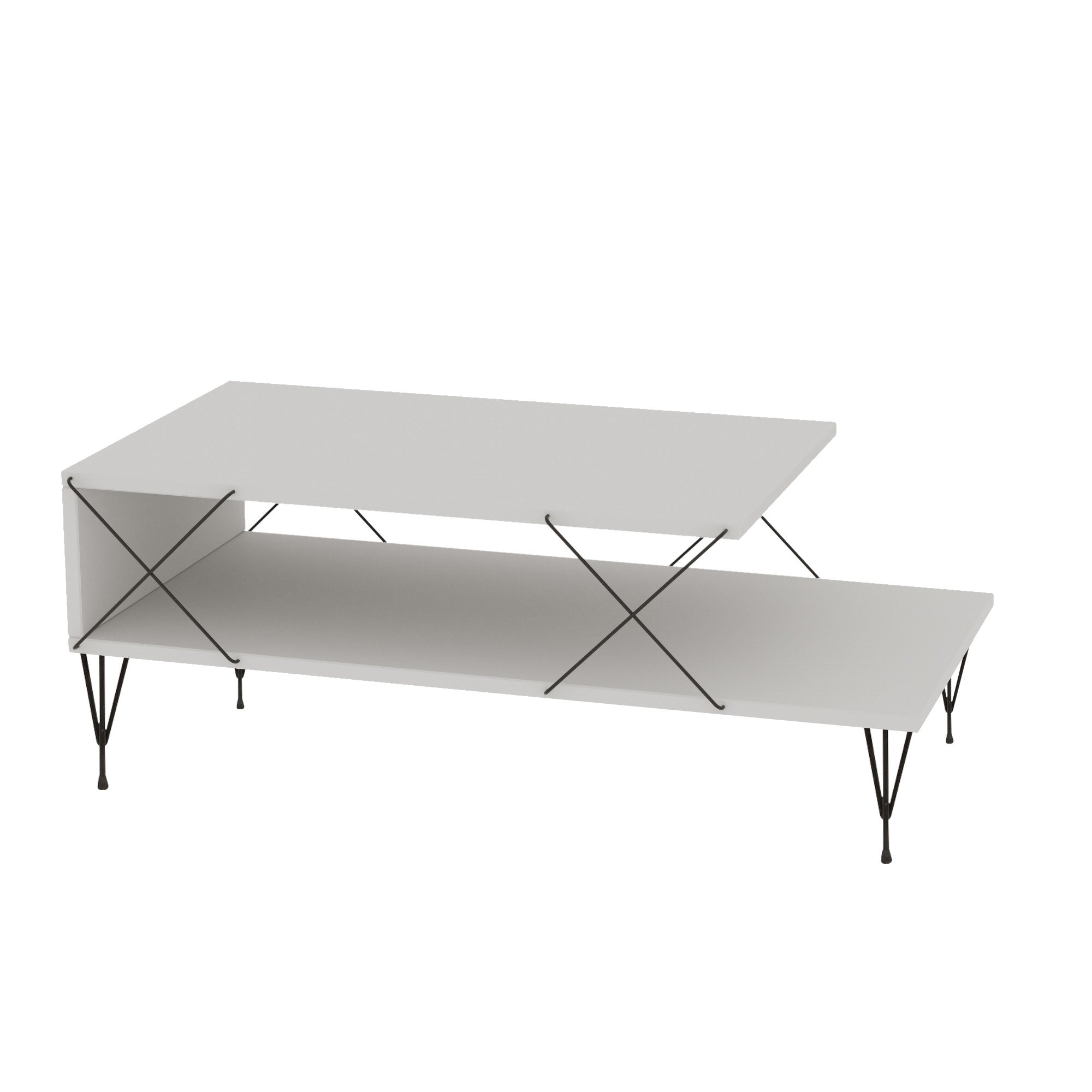 Loire - White in Weiss präsentiert im Onlineshop von KAQTU Design AG. Beistelltisch ist von Hanah Home