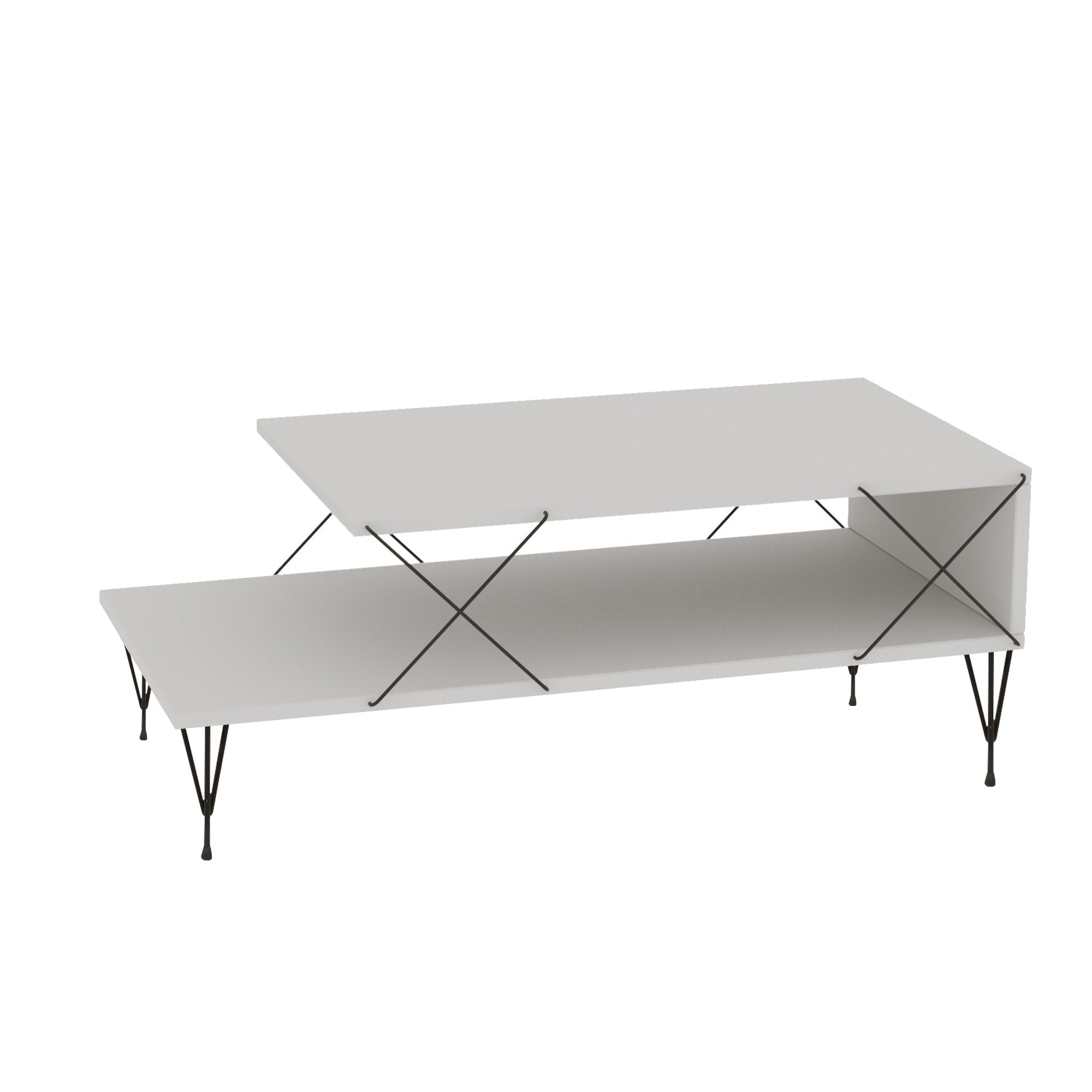 Loire - White in Weiss präsentiert im Onlineshop von KAQTU Design AG. Beistelltisch ist von Hanah Home