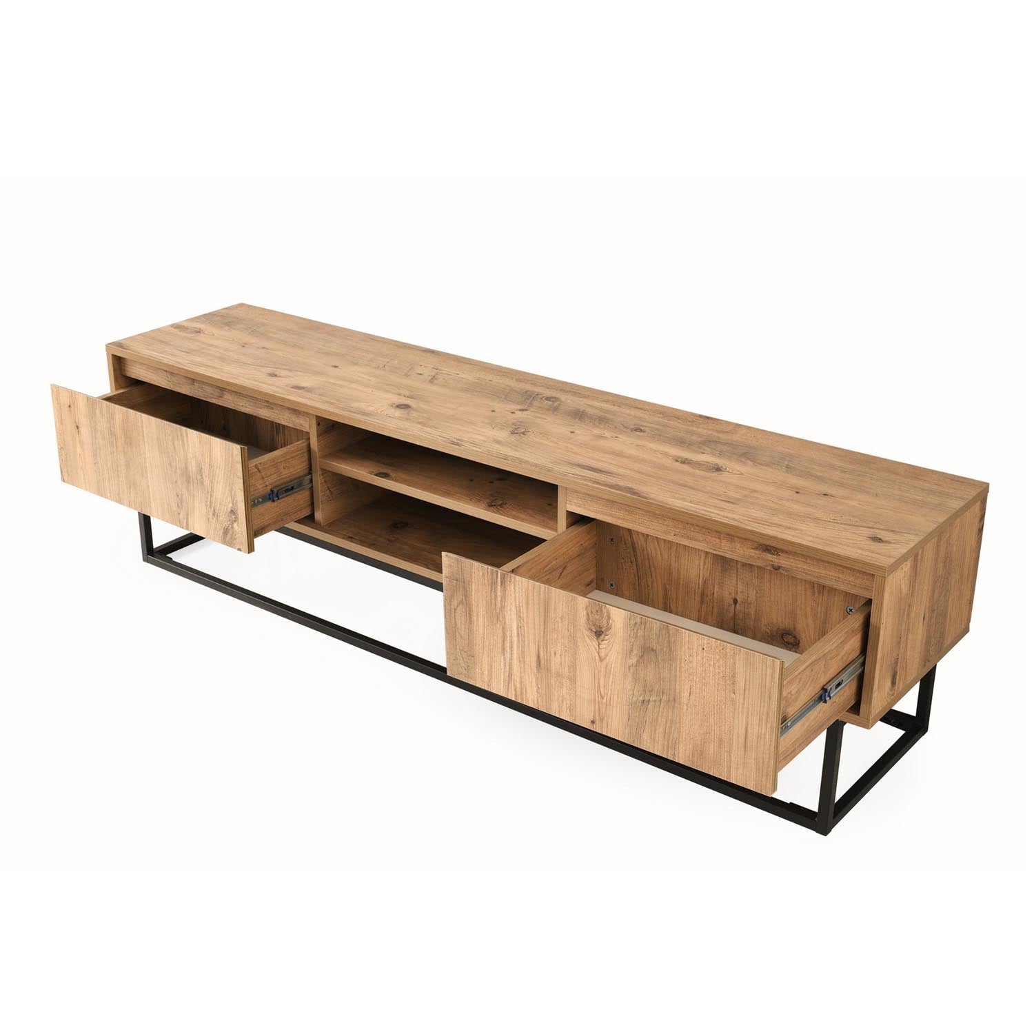 Belinda 140 in Schwarzkiefer präsentiert im Onlineshop von KAQTU Design AG. Sideboard ist von Hanah Home