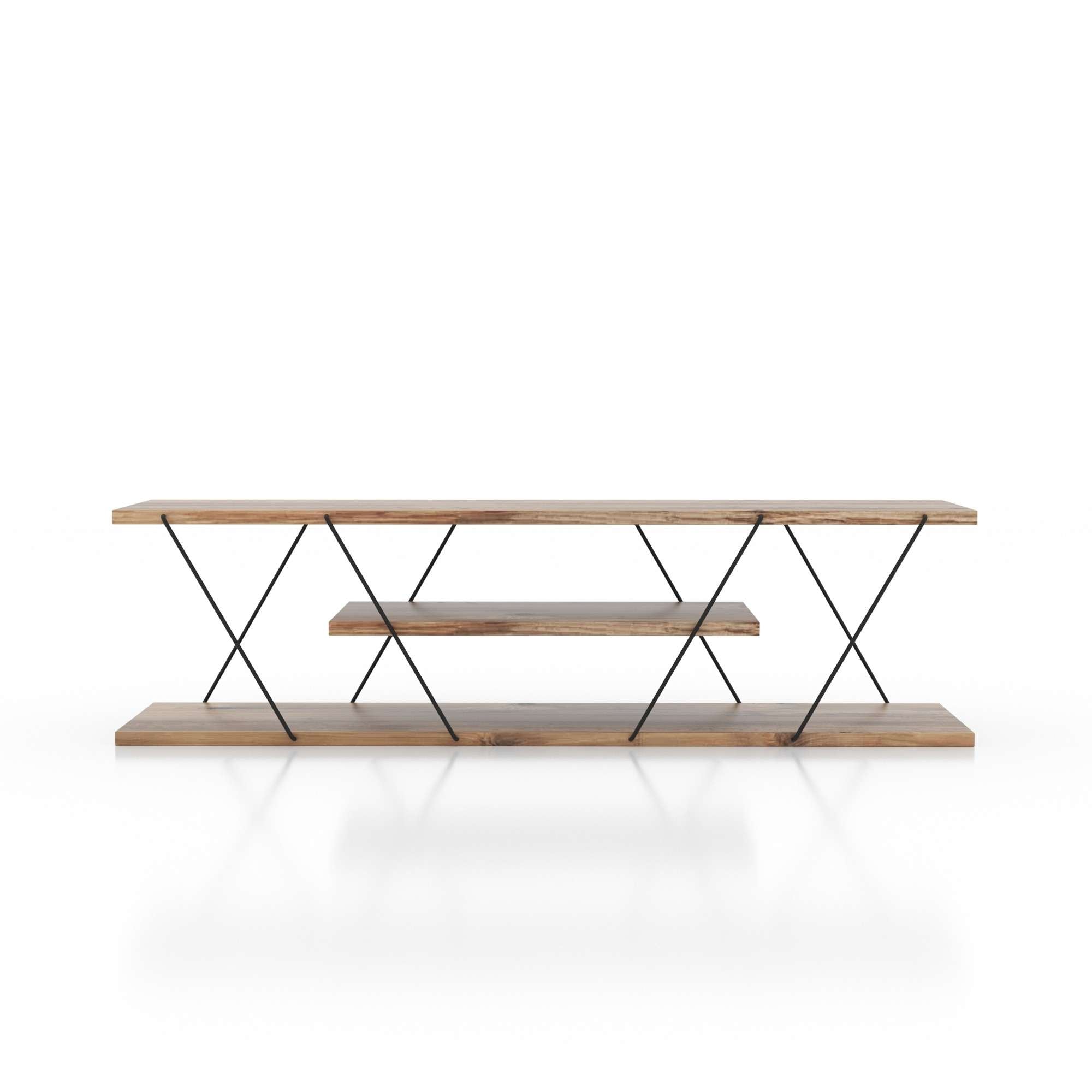 Canaz v2 - Black, Walnut in Schwarznuss präsentiert im Onlineshop von KAQTU Design AG. Sideboard ist von Hanah Home