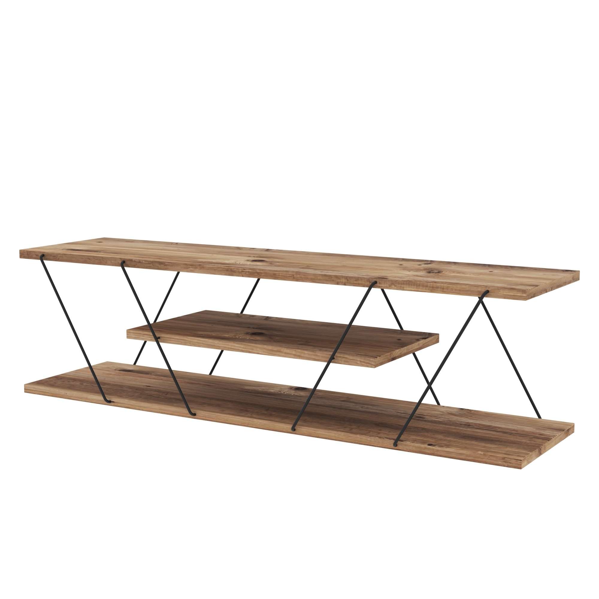 Canaz v2 - Black, Walnut in Schwarznuss präsentiert im Onlineshop von KAQTU Design AG. Sideboard ist von Hanah Home