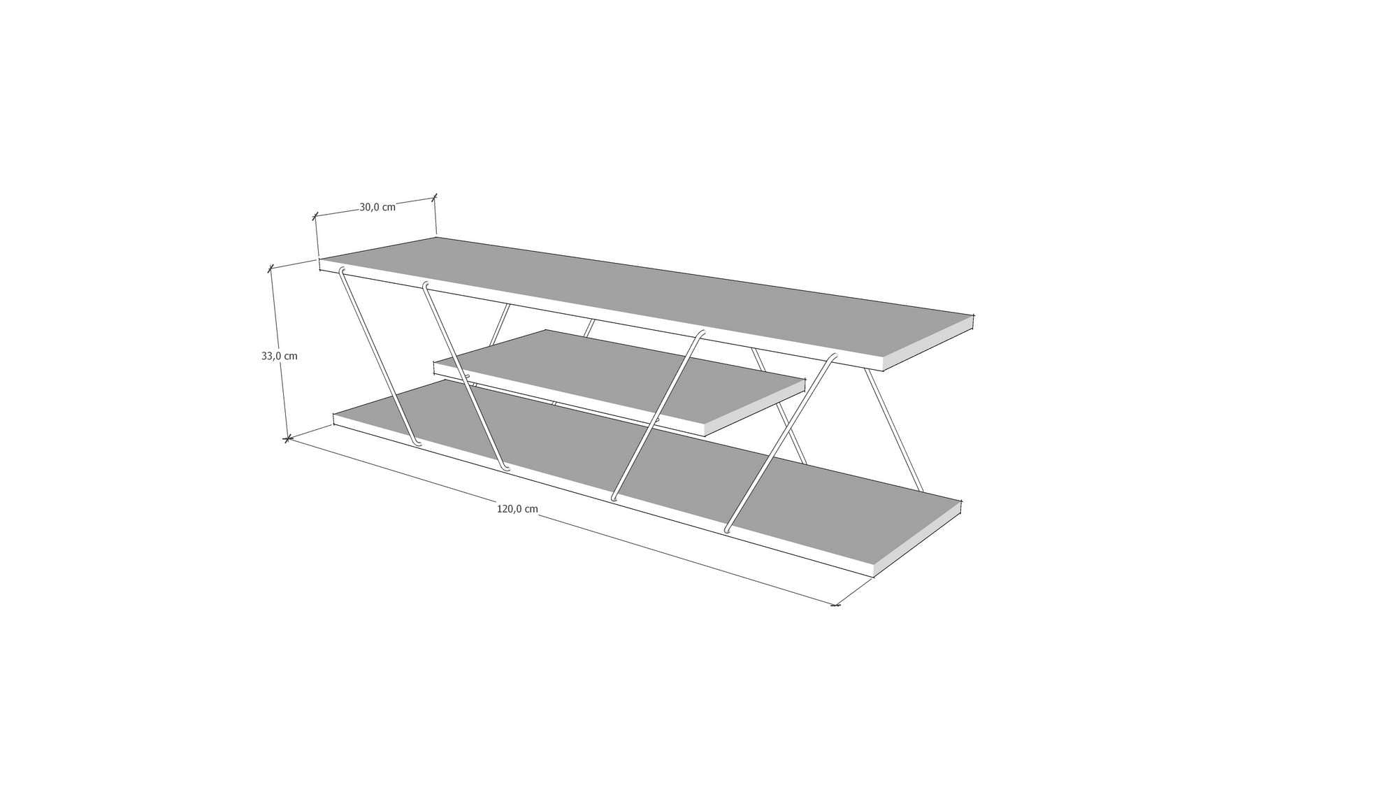 Canaz v2 - White, Black in Weiss Schwarz präsentiert im Onlineshop von KAQTU Design AG. Sideboard ist von Hanah Home