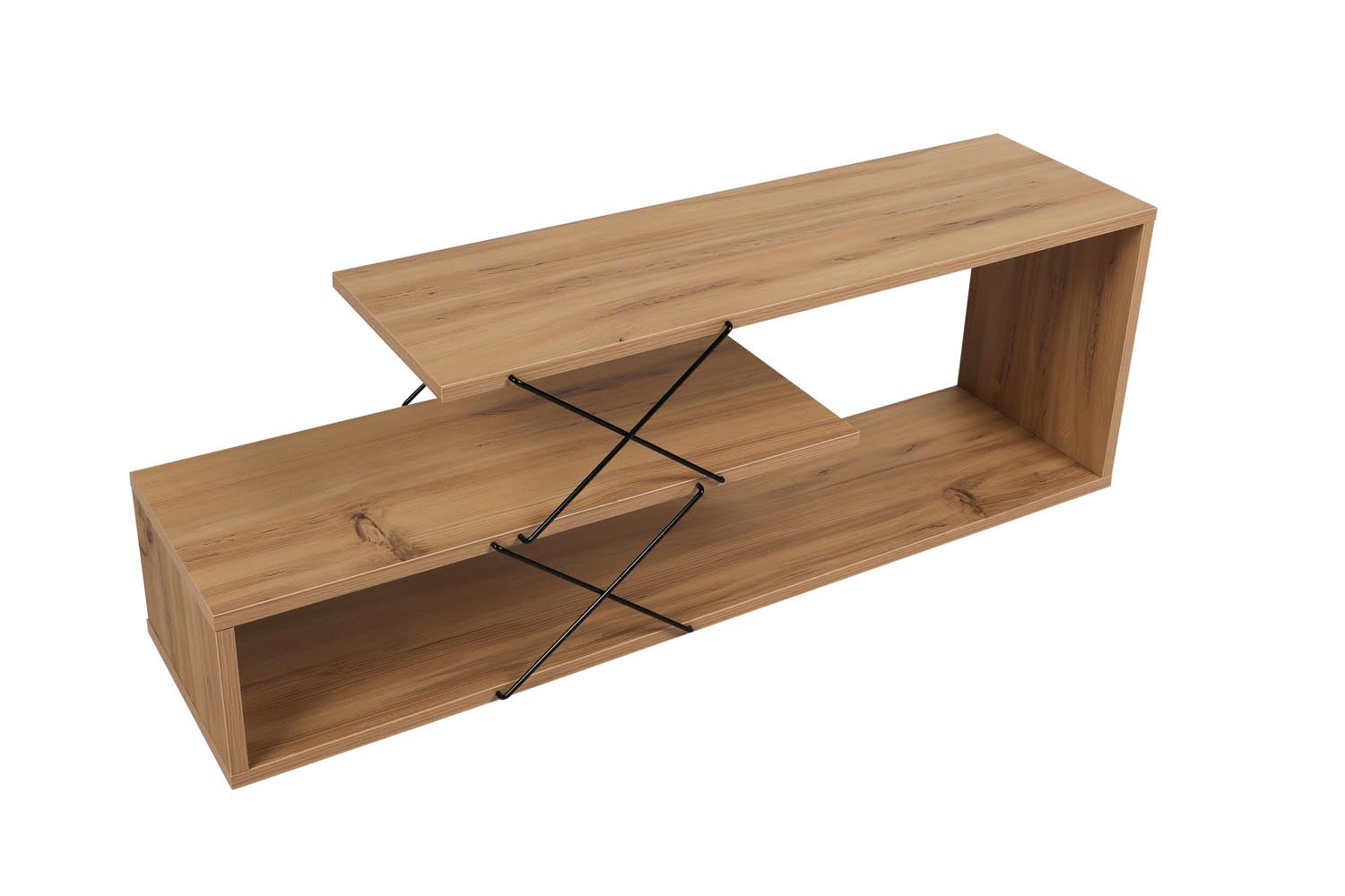 Zigzag - Oak in Eiche präsentiert im Onlineshop von KAQTU Design AG. Sideboard ist von Hanah Home