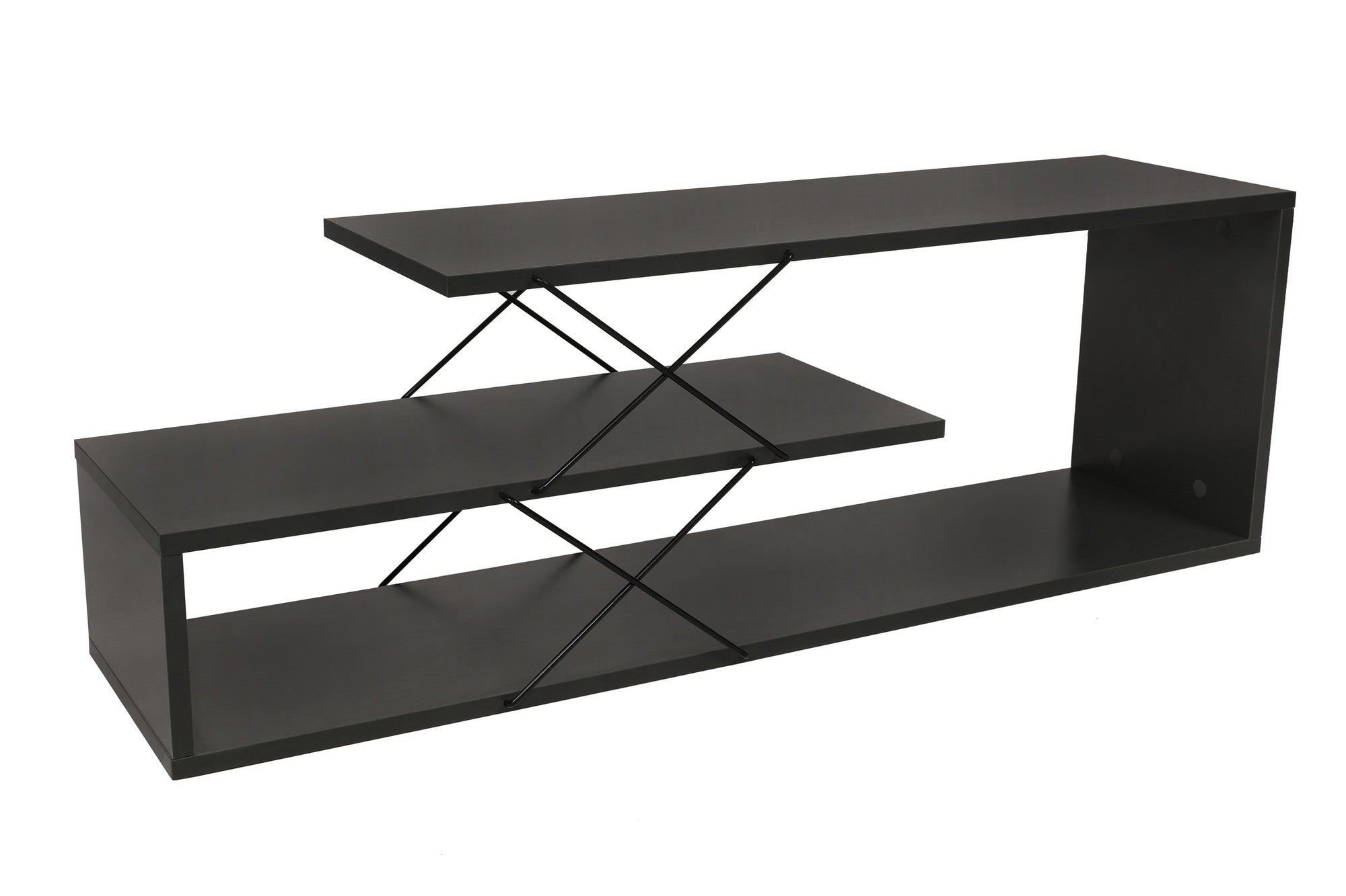 Zigzag - Anthracite in Anthrazit präsentiert im Onlineshop von KAQTU Design AG. Sideboard ist von Hanah Home