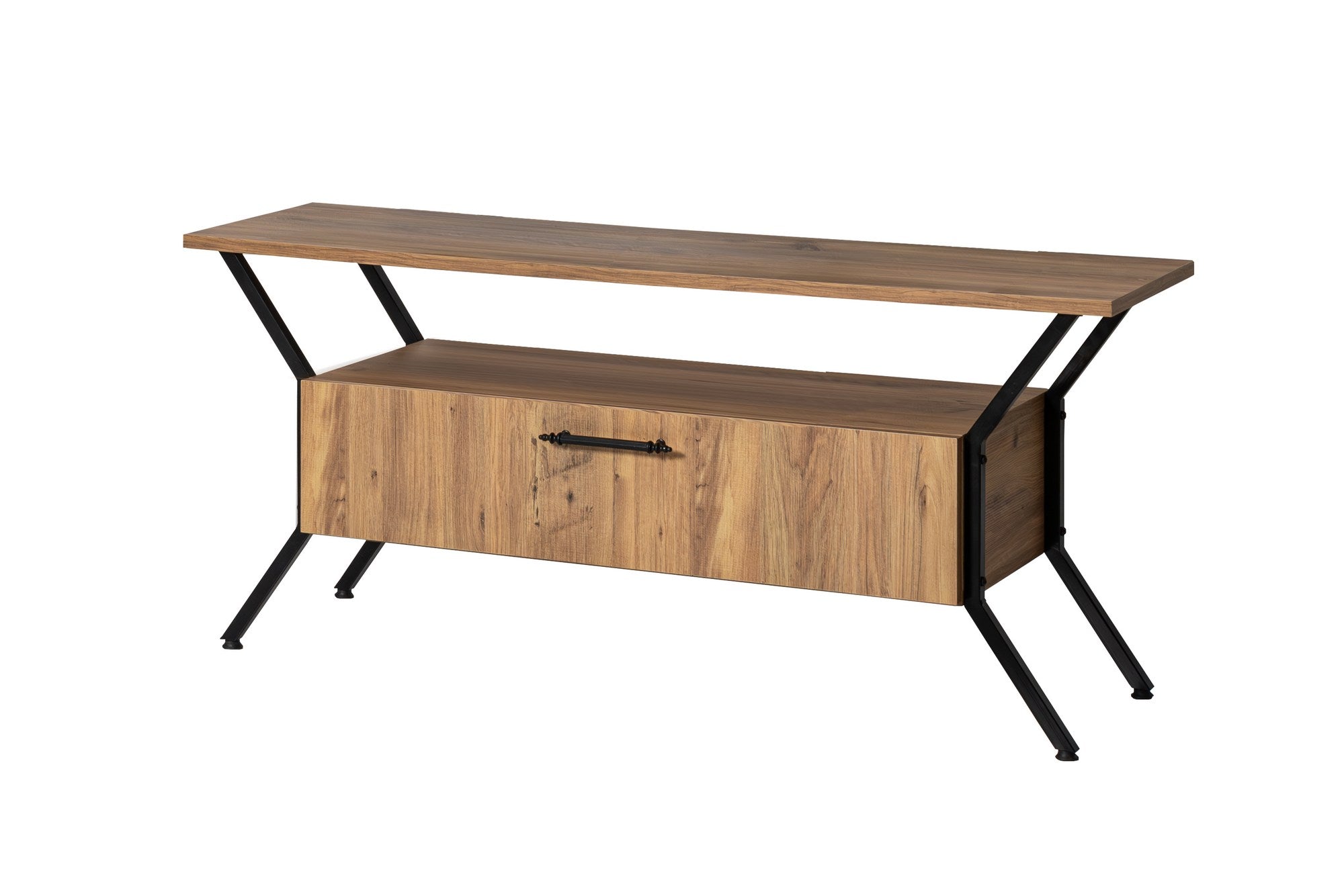 Tarz - Walnut in Walnuss Schwarz präsentiert im Onlineshop von KAQTU Design AG. Sideboard ist von Hanah Home