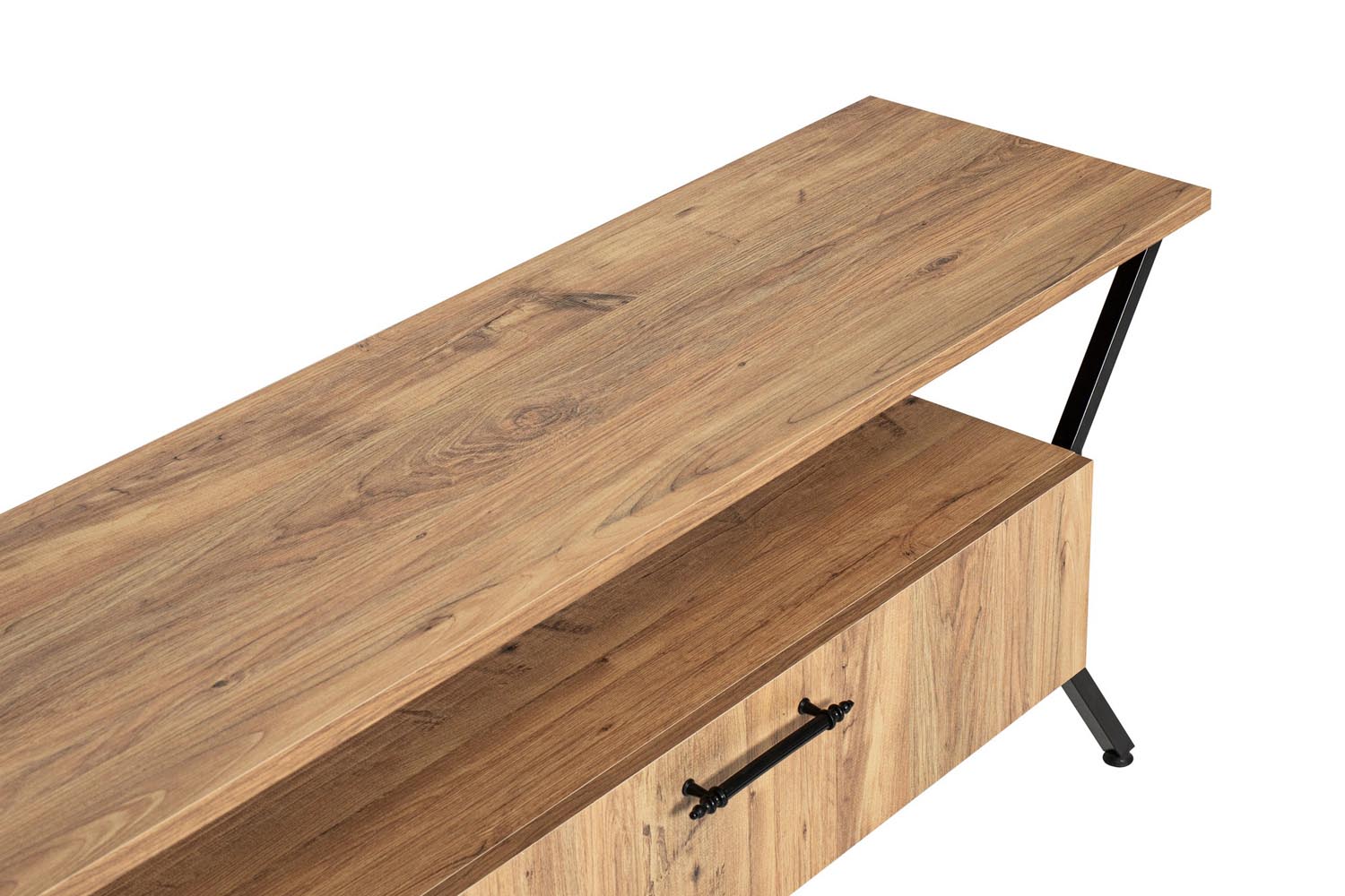 Tarz - Walnut in Walnuss Schwarz präsentiert im Onlineshop von KAQTU Design AG. Sideboard ist von Hanah Home