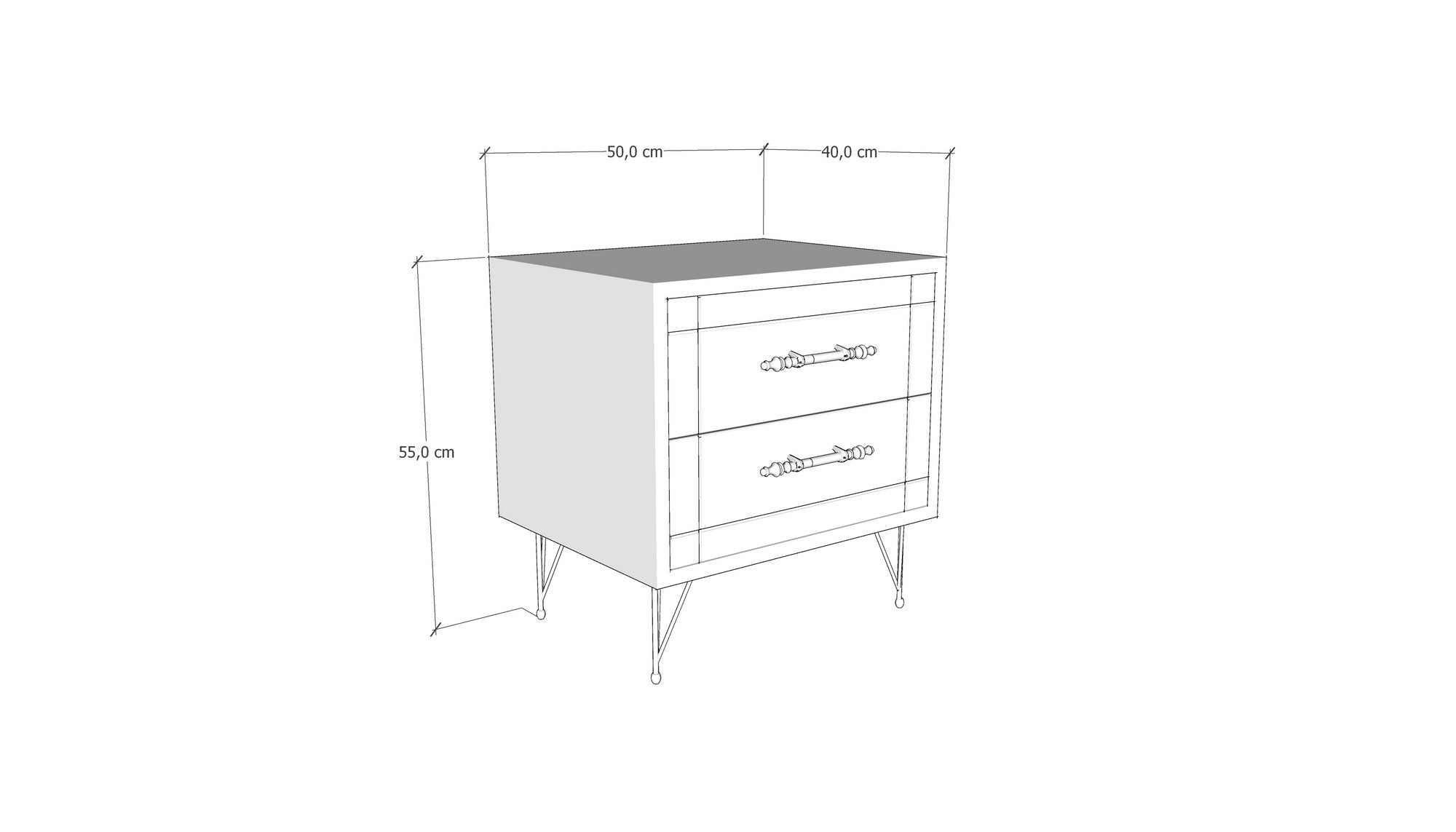 Night - Walnut in Walnuss Schwarz präsentiert im Onlineshop von KAQTU Design AG. Nachttisch ist von Hanah Home