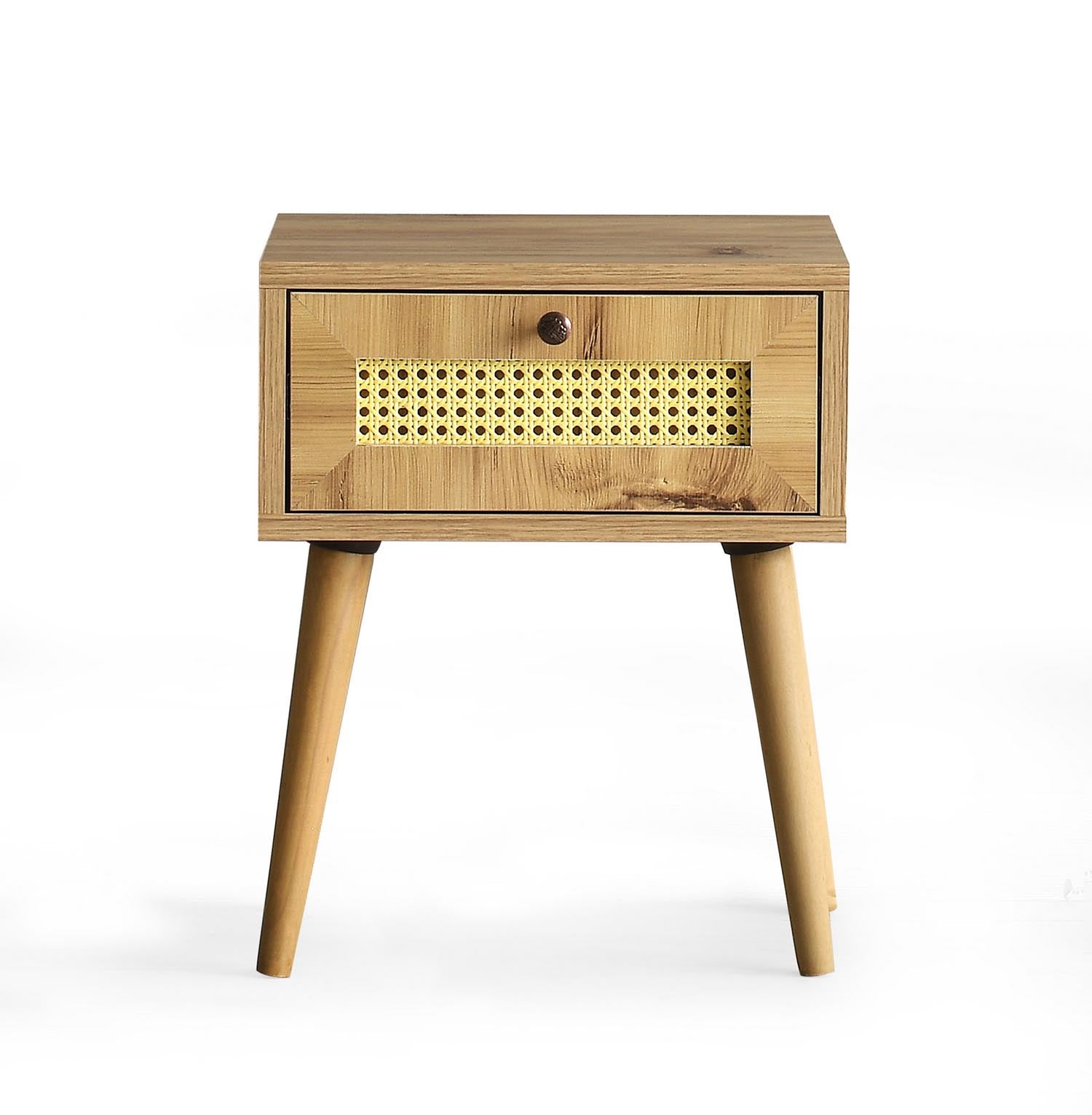 Euromos in Eiche präsentiert im Onlineshop von KAQTU Design AG. Nachttisch ist von Hanah Home